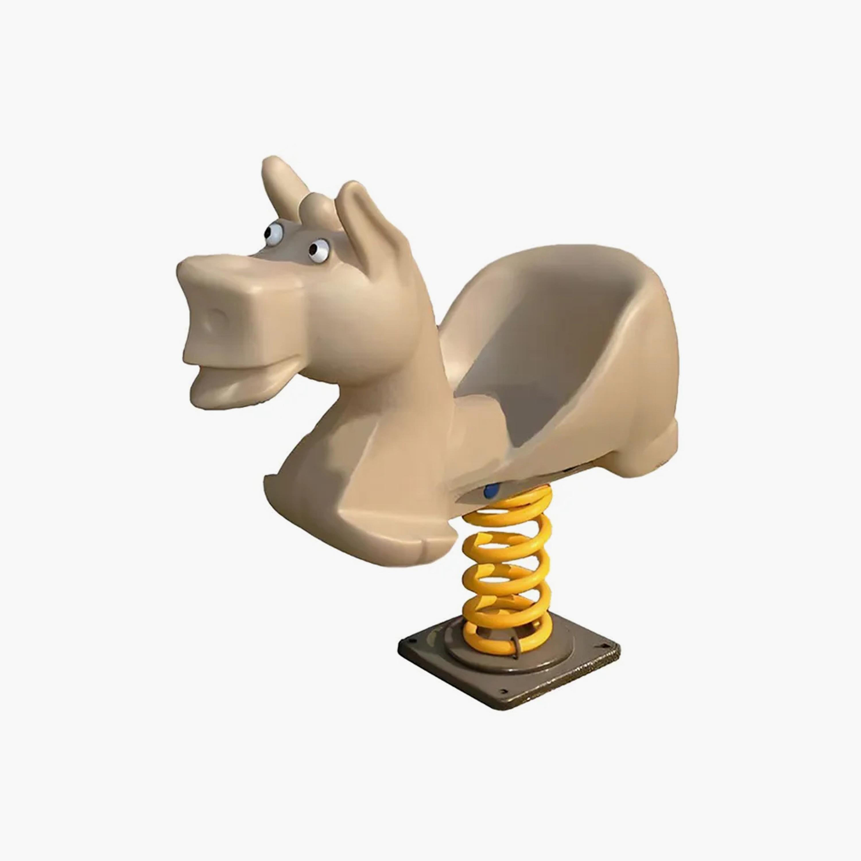 MYTS Backyard Outdoor Horse Spring Rider - Brown-toys-outdoor-bikesandrideons-manualrideons-image-1