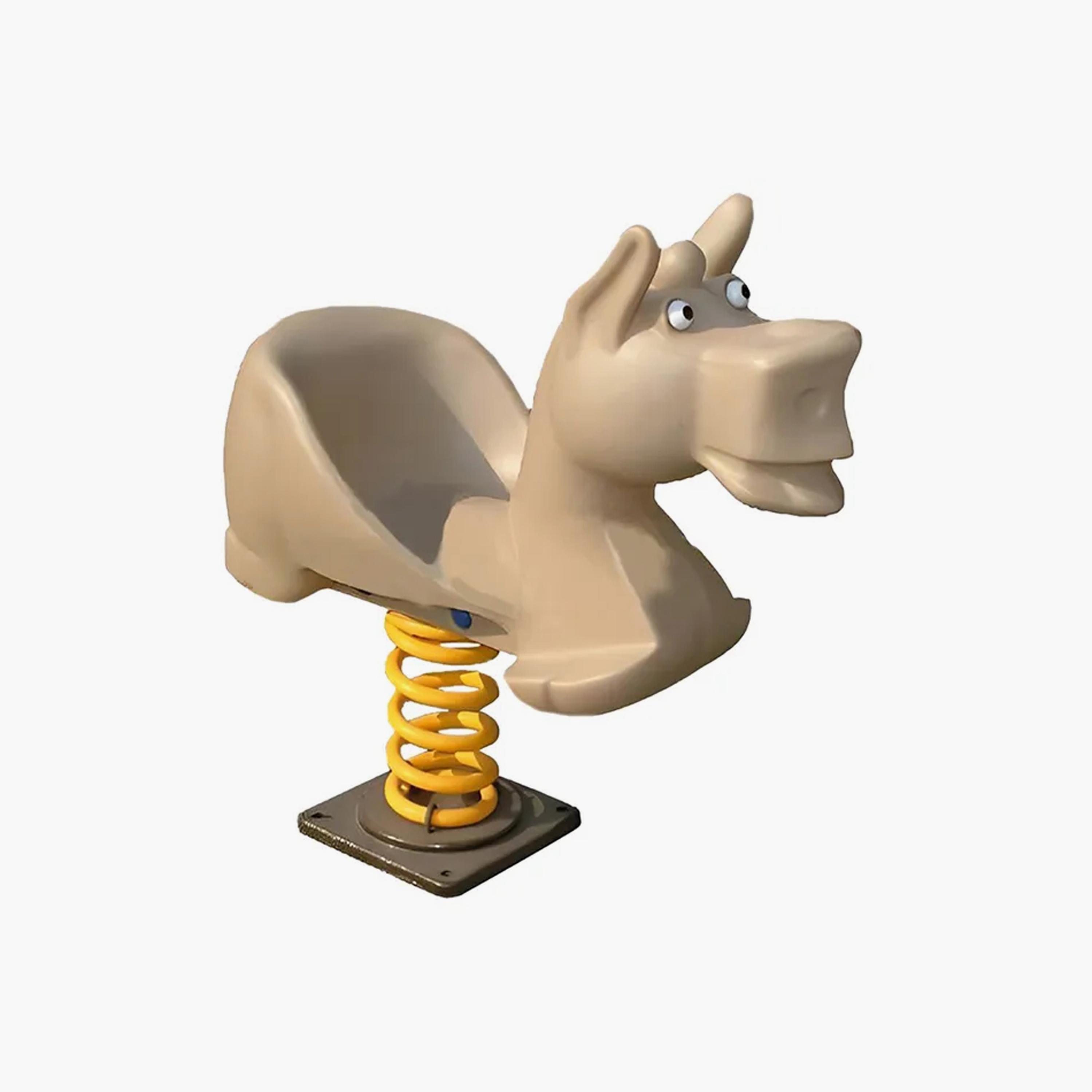 MYTS Backyard Outdoor Horse Spring Rider - Brown-toys-outdoor-bikesandrideons-manualrideons-image-2