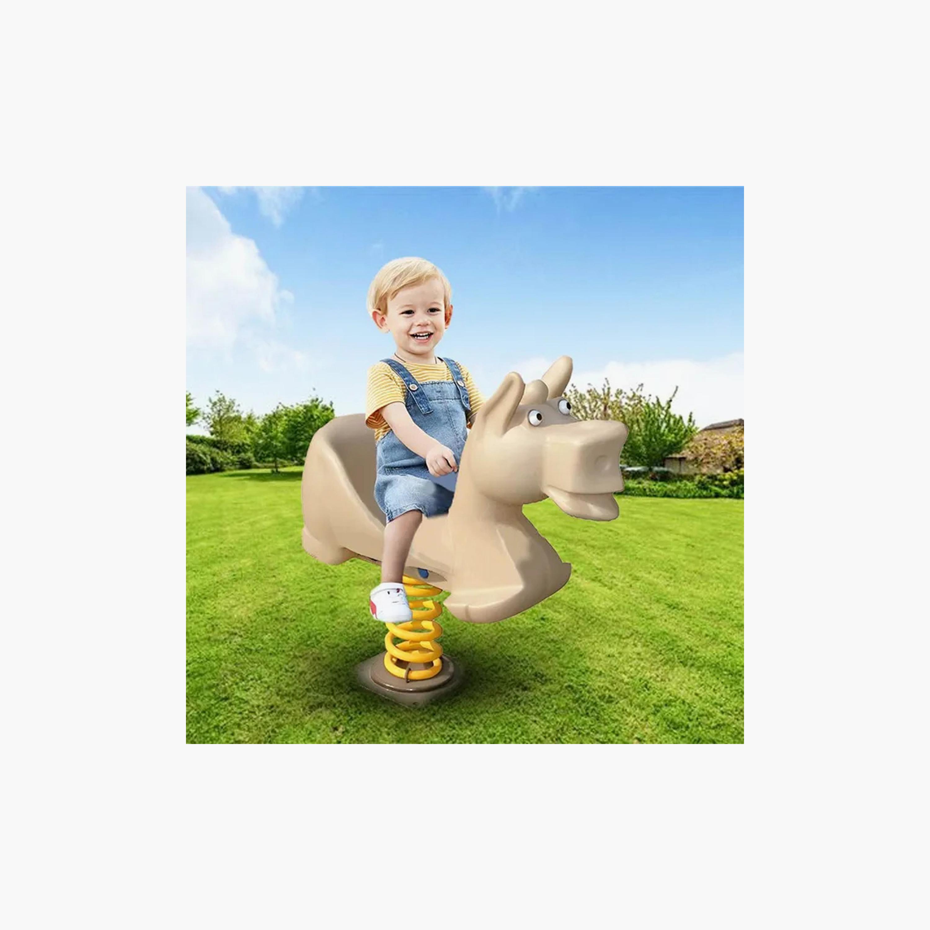 MYTS Backyard Outdoor Horse Spring Rider - Brown-toys-outdoor-bikesandrideons-manualrideons-image-4