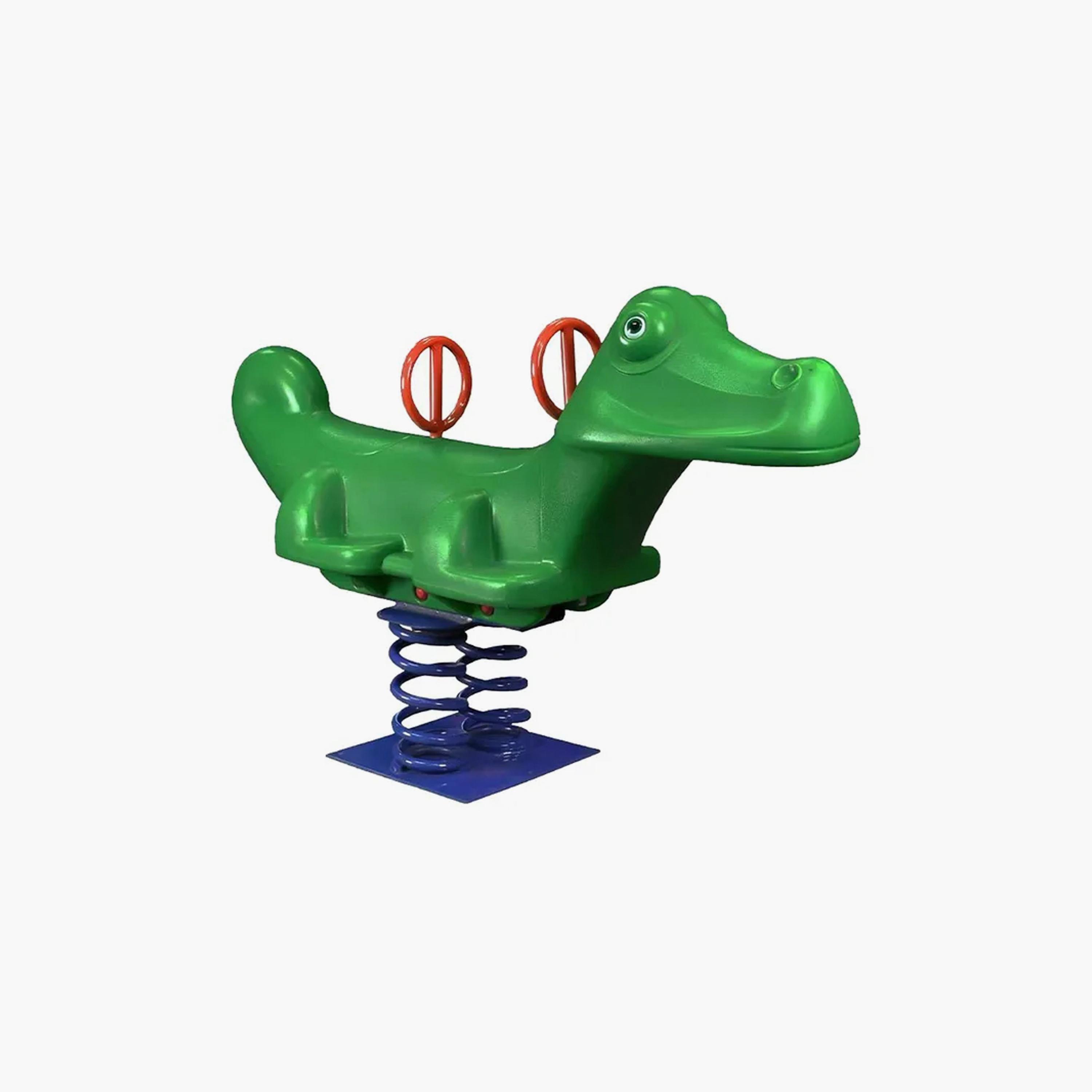 MYTS Backyard 2-Seater Outdoor Croc Spring Rider - Green-toys-outdoor-bikesandrideons-manualrideons-image-2