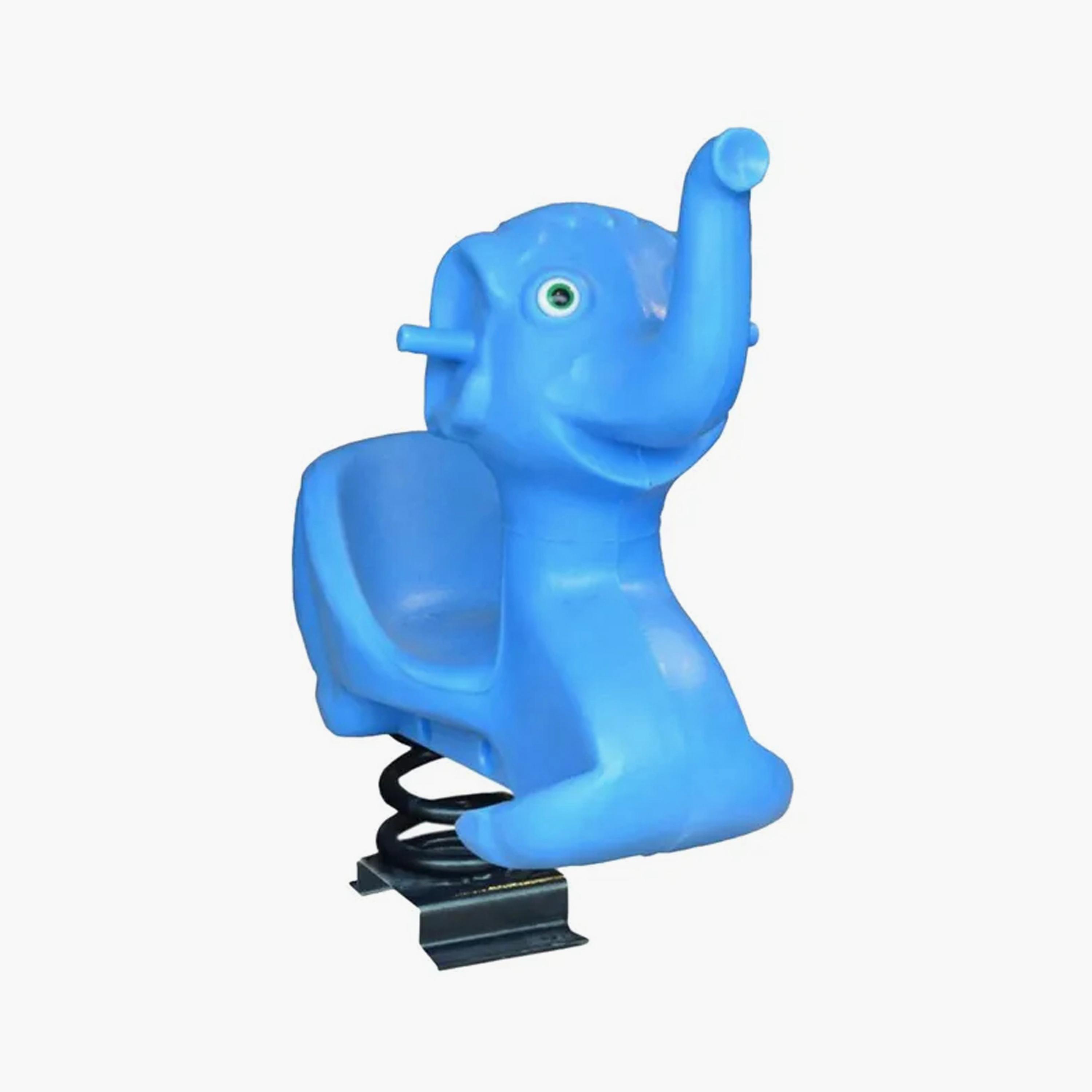 MYTS Backyard Outdoor Baby Elephant Spring Rider - Blue-toys-outdoor-bikesandrideons-manualrideons-image-1