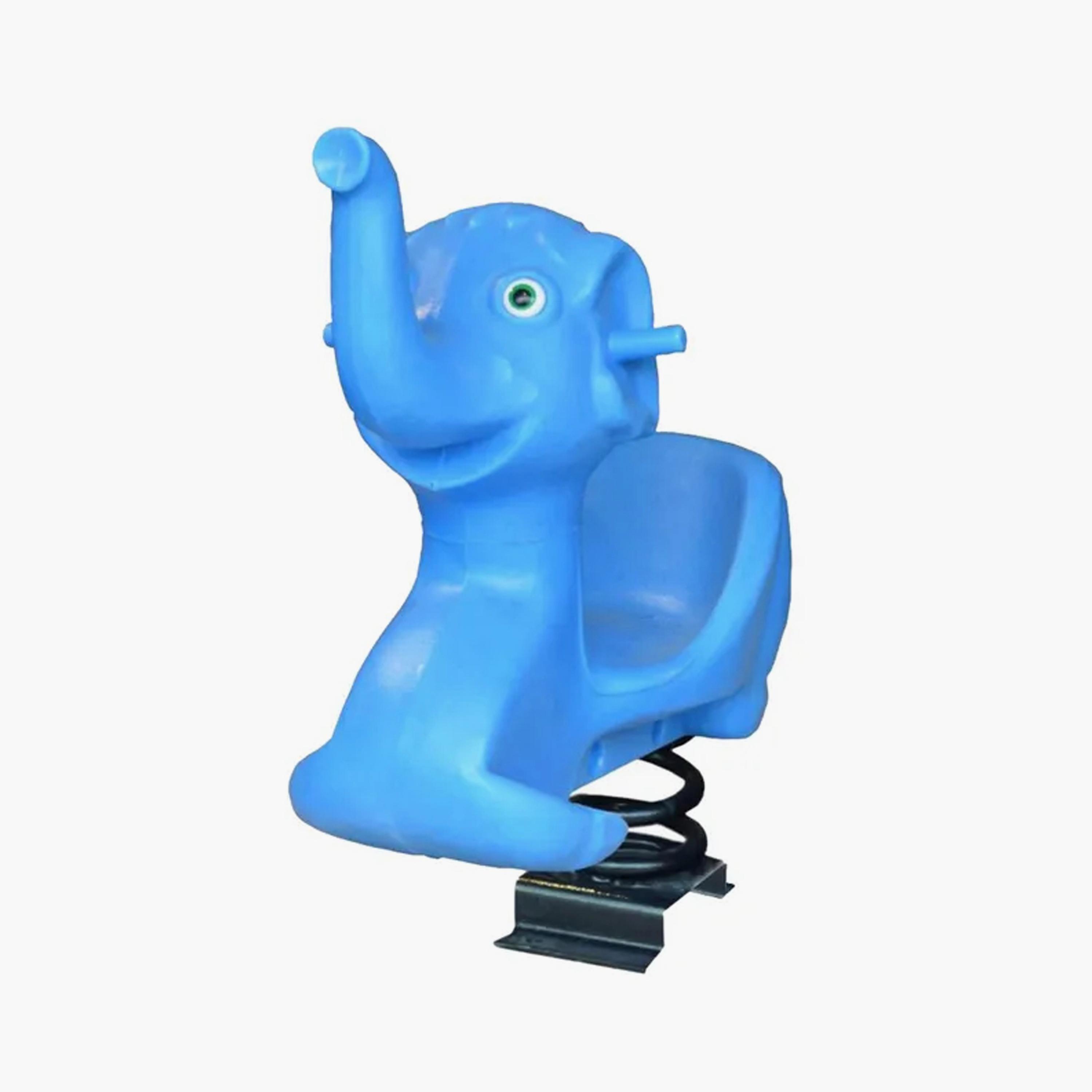 MYTS Backyard Outdoor Baby Elephant Spring Rider - Blue-toys-outdoor-bikesandrideons-manualrideons-image-2
