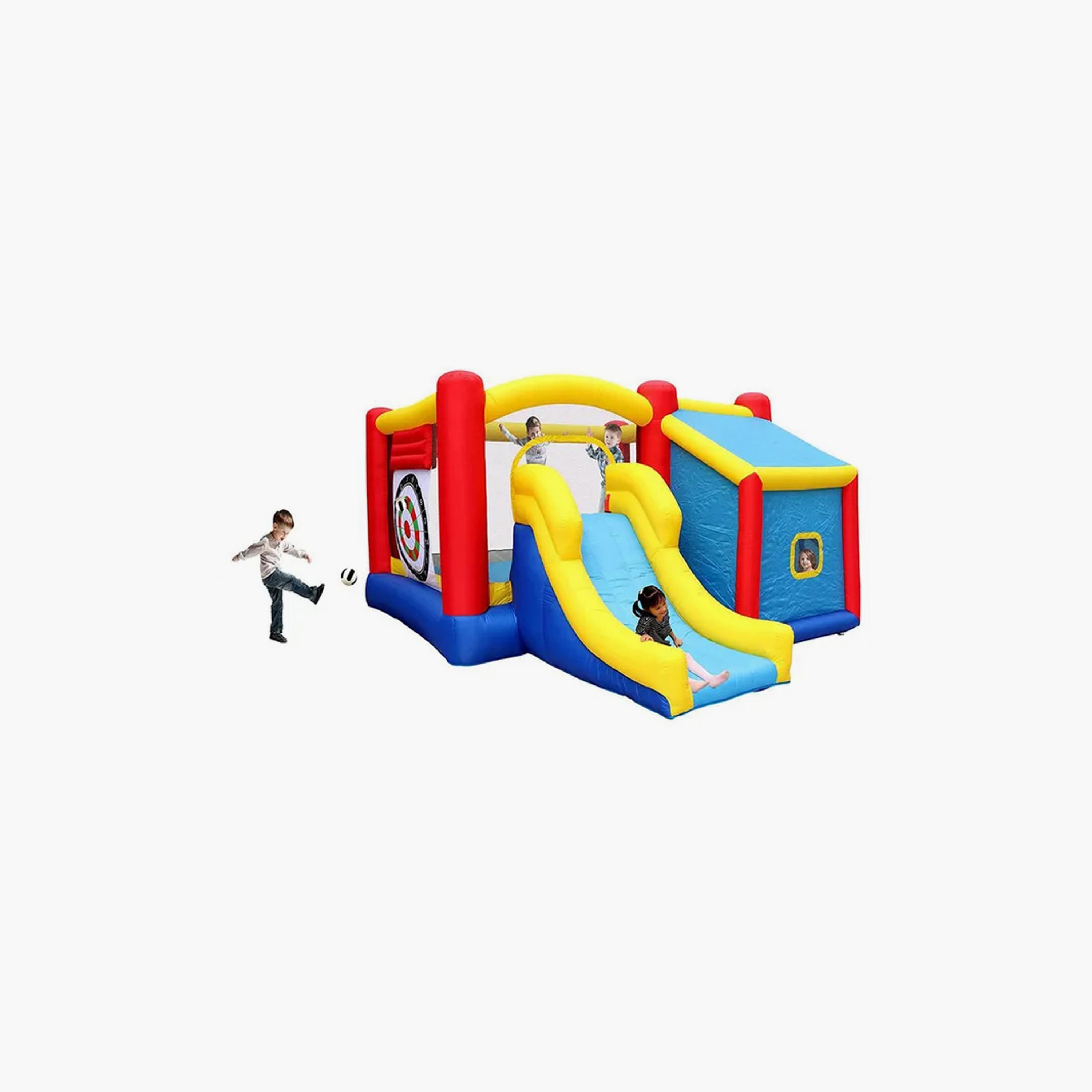 MYTS Backyard Outdoor Inflatable Playhouse with Slide & Bounce-toys-outdoor-sports-image-1