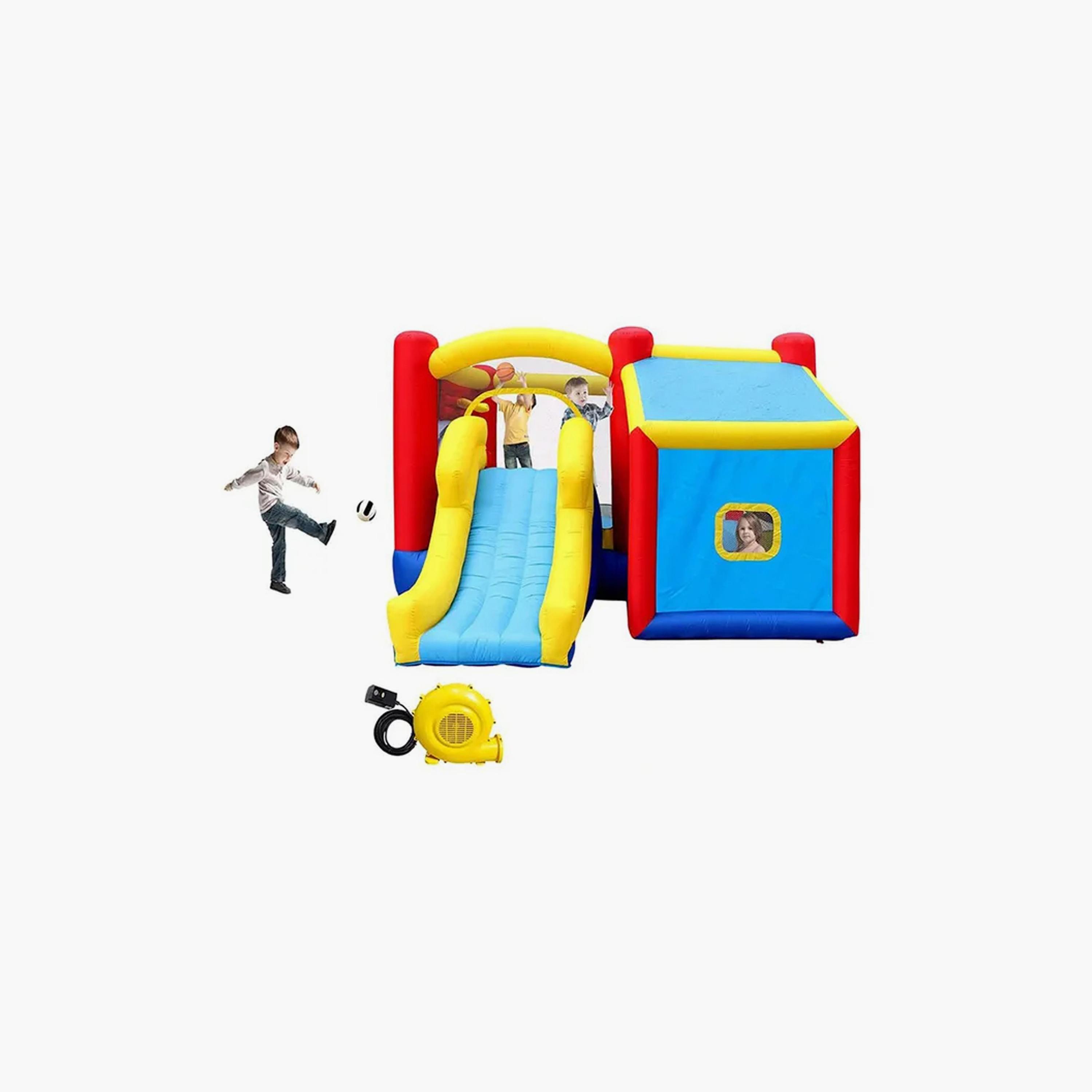 MYTS Backyard Outdoor Inflatable Playhouse with Slide & Bounce-toys-outdoor-sports-image-4