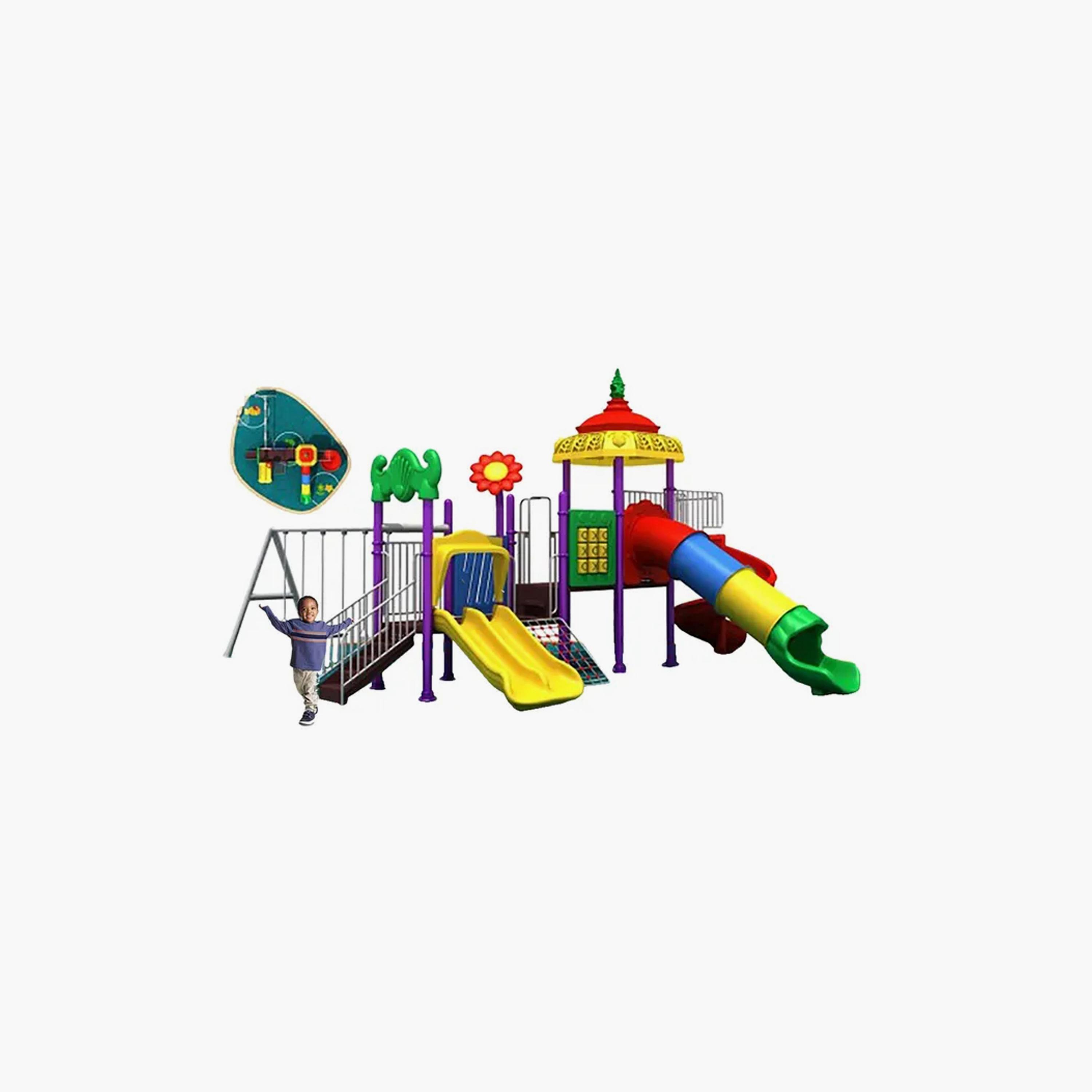 MYTS Outdoor Backyard Mega Primary Playground with Swings & Slides-toys-outdoor-slidesandswings-image-2