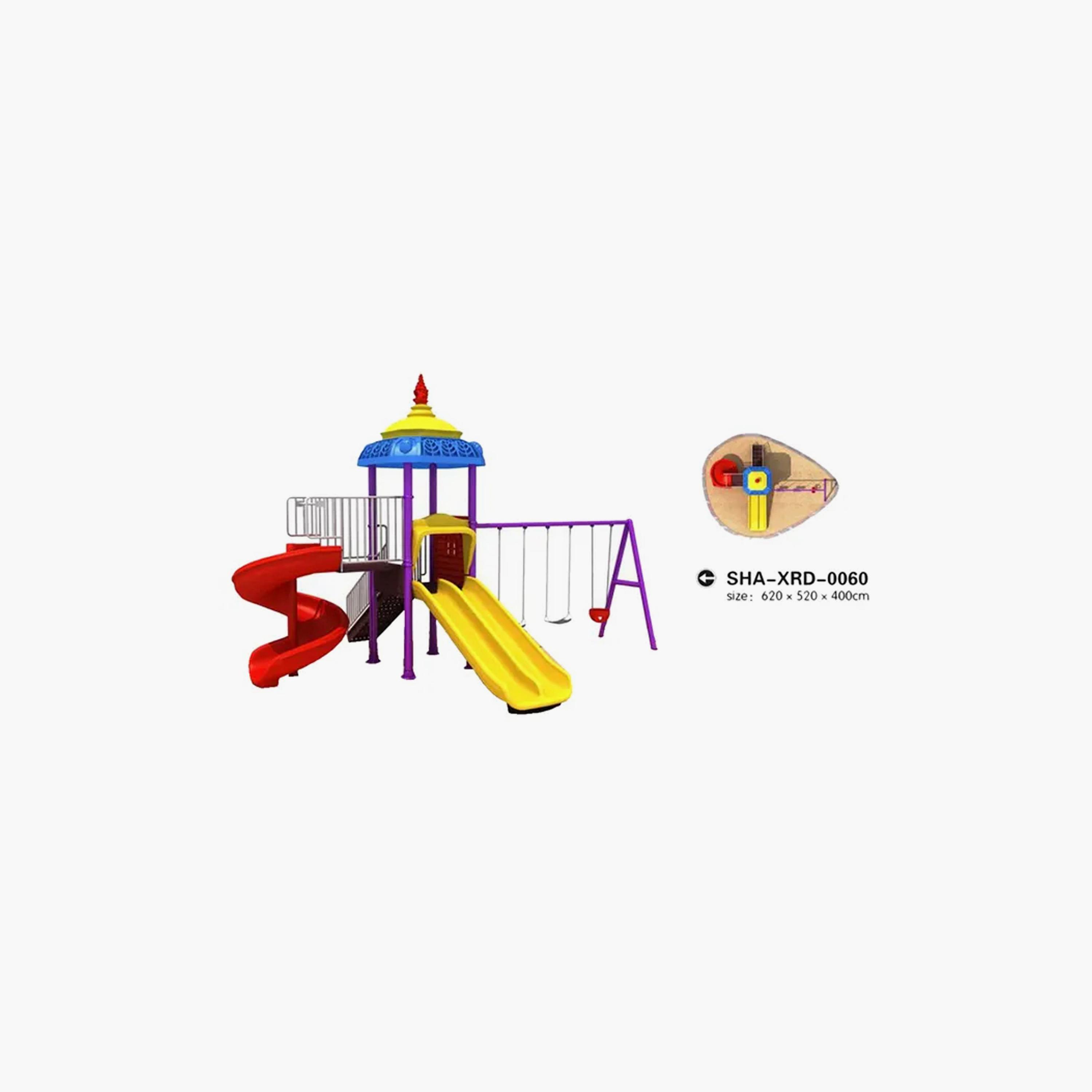 MYTS Outdoor Backyard Mega Playcentre with Adventure Swings & Wavy Slide-toys-outdoor-slidesandswings-image-2