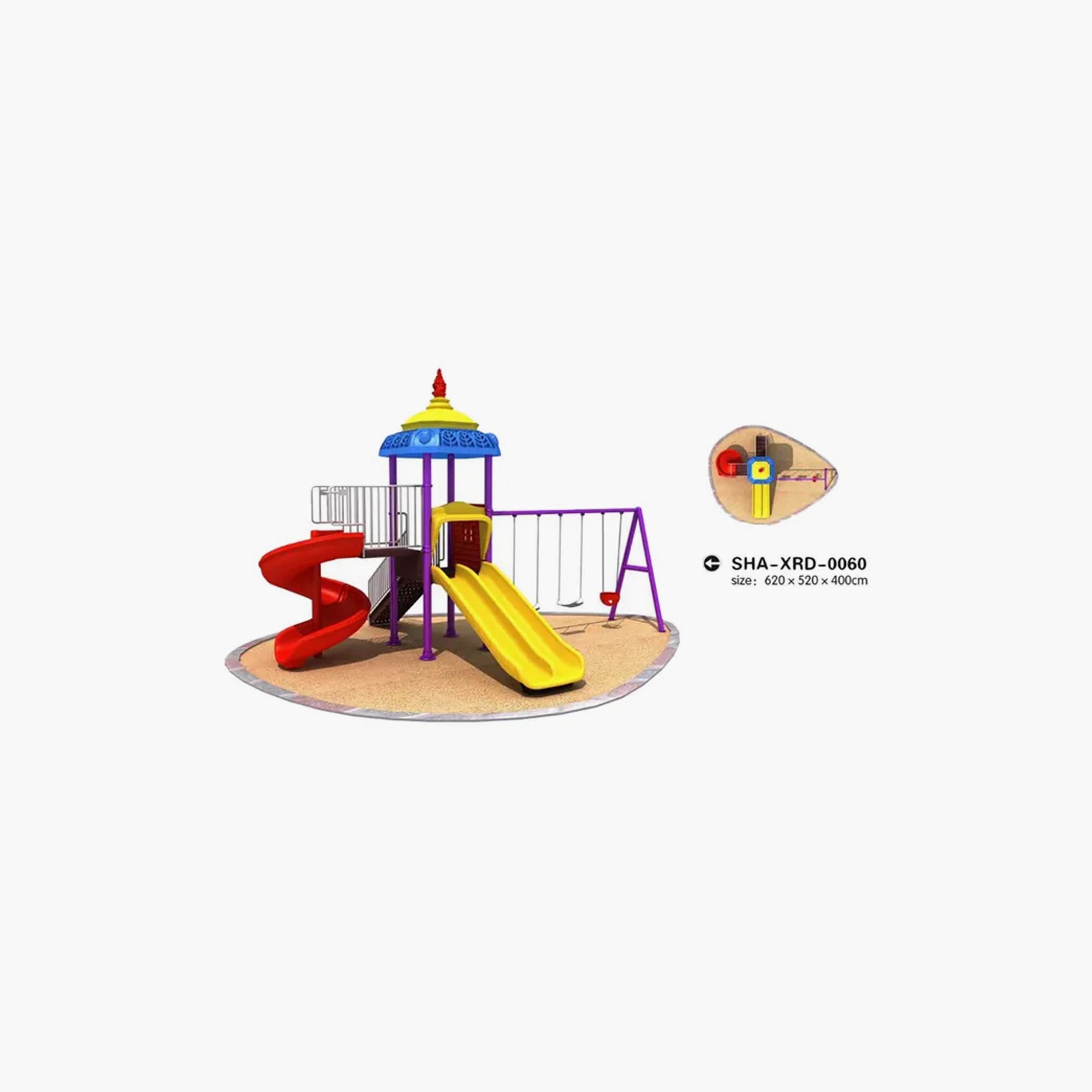 MYTS Outdoor Backyard Mega Playcentre with Adventure Swings & Wavy Slide-toys-outdoor-slidesandswings-image-3