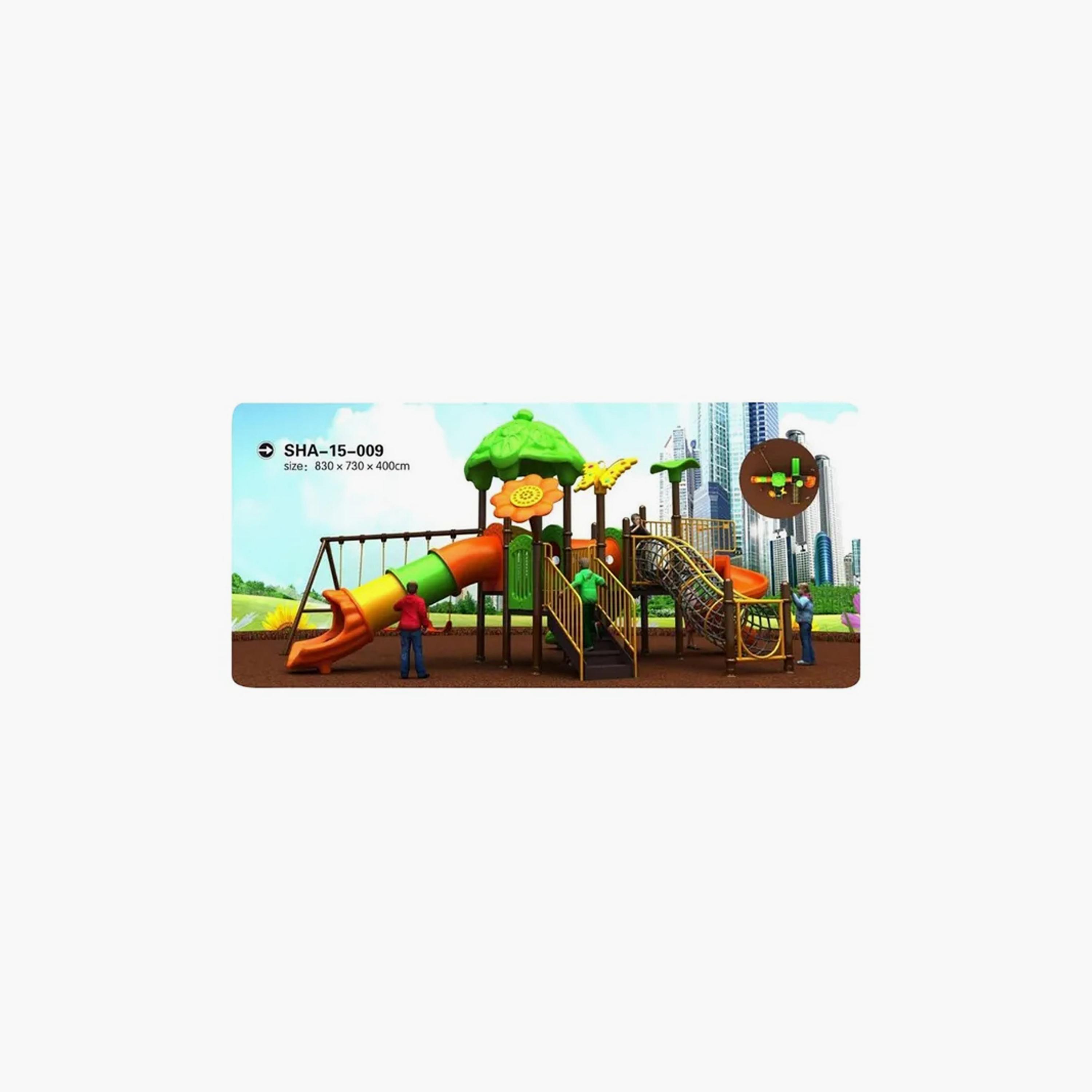 MYTS Outdoor Backyard Mega Backyard Adventure Swings with Tube Slides-toys-outdoor-slidesandswings-image-3