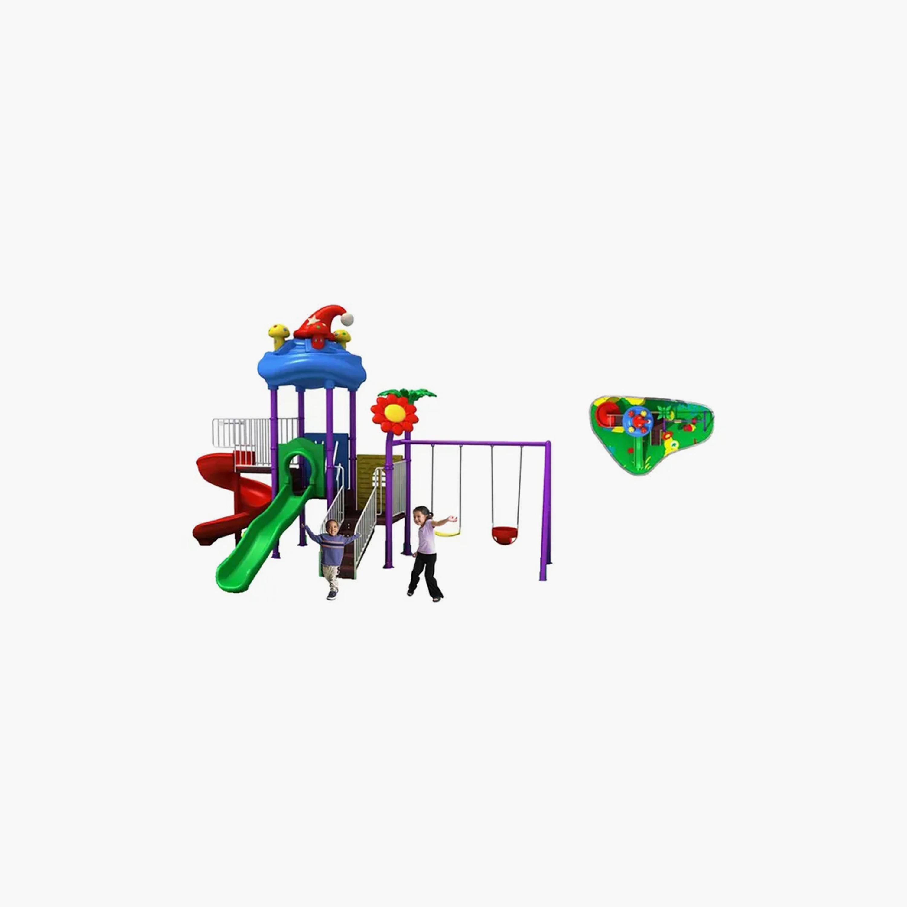 MYTS Outdoor Backyard Mega Adventure Playsets with Swings & Slide-toys-outdoor-slidesandswings-image-1