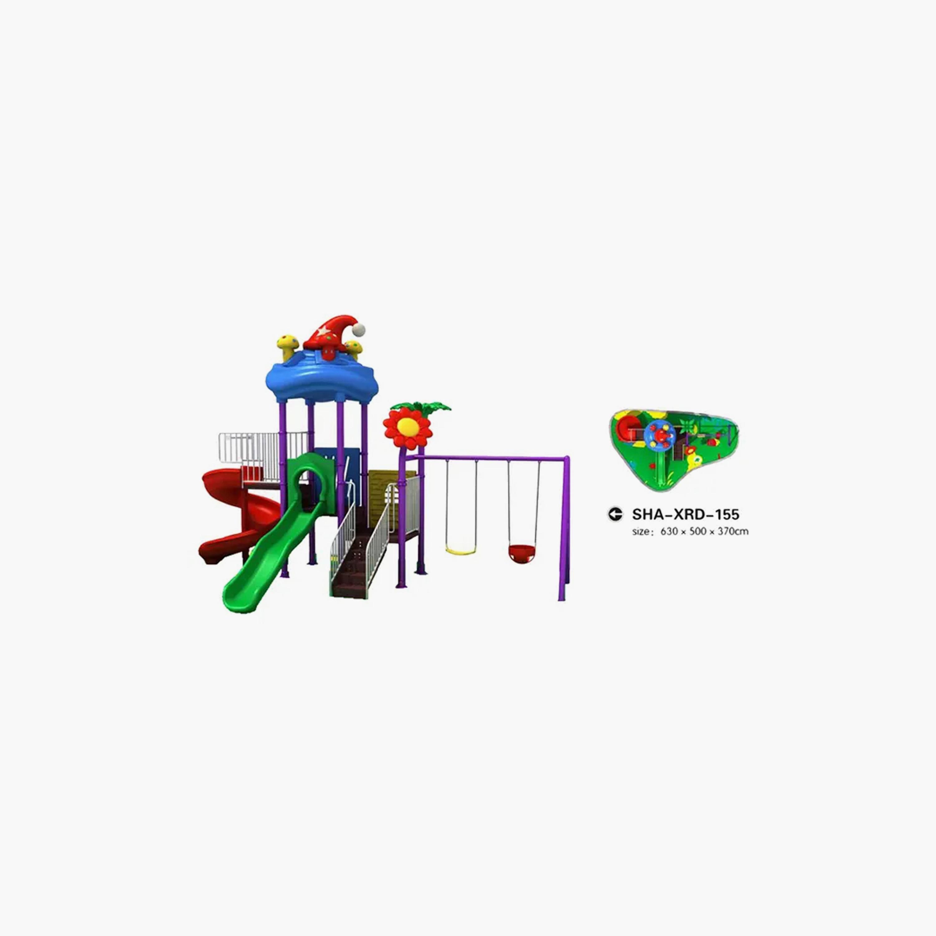 MYTS Outdoor Backyard Mega Adventure Playsets with Swings & Slide-toys-outdoor-slidesandswings-image-2
