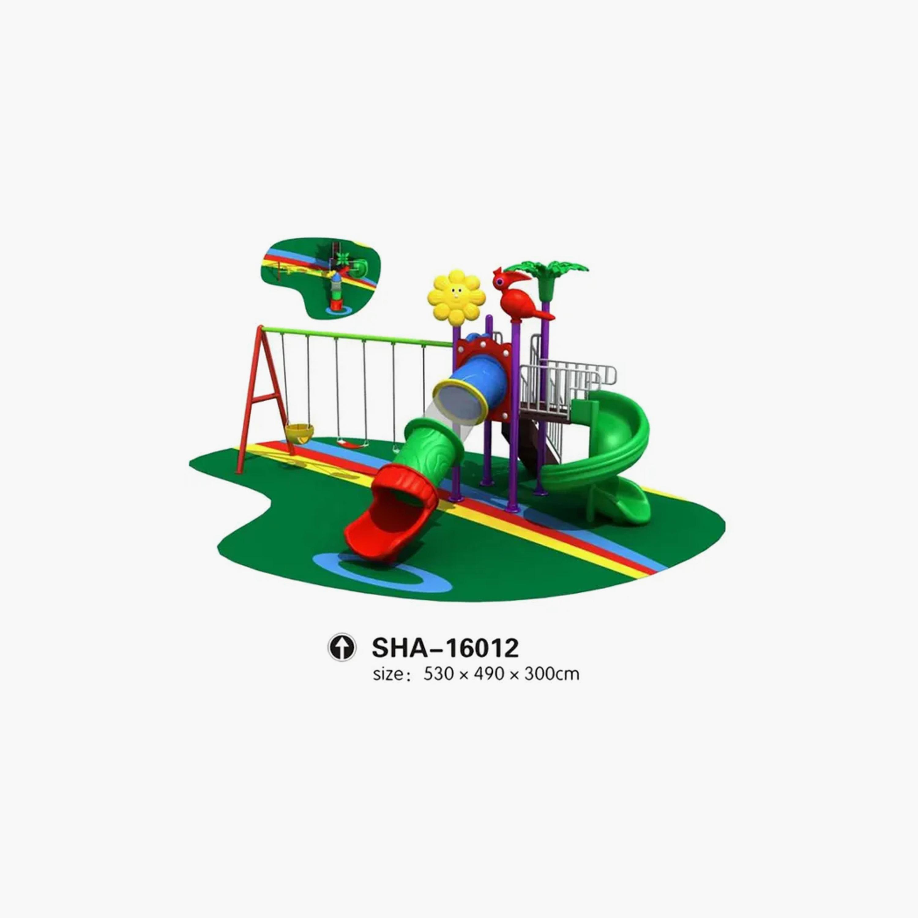 MYTS Outdoor Backyard Mega Pino Wavy Slide with Swings-toys-outdoor-slidesandswings-image-2