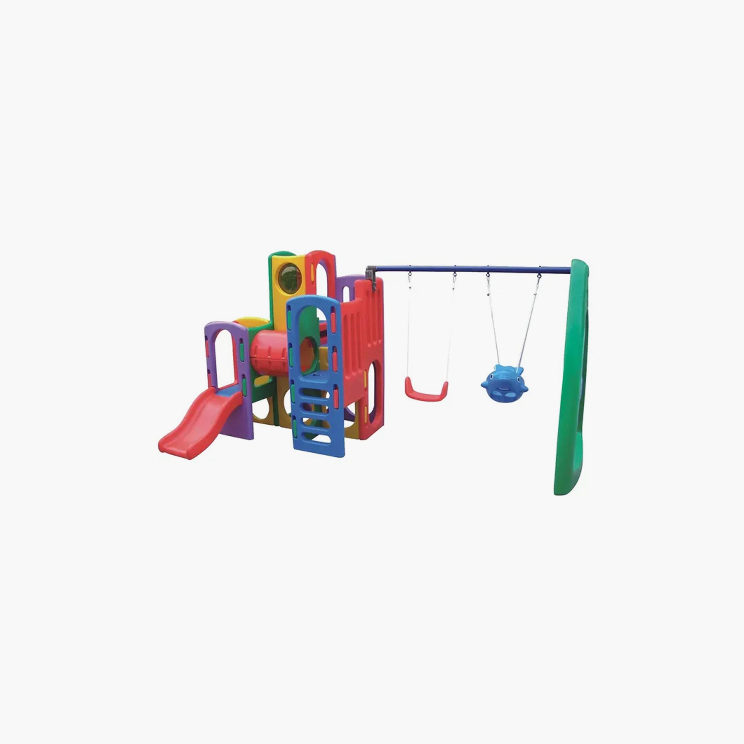 MYTS Outdoor Backyard Mega Kids Play Area Slides with Swings-toys-outdoor-slidesandswings-image-1