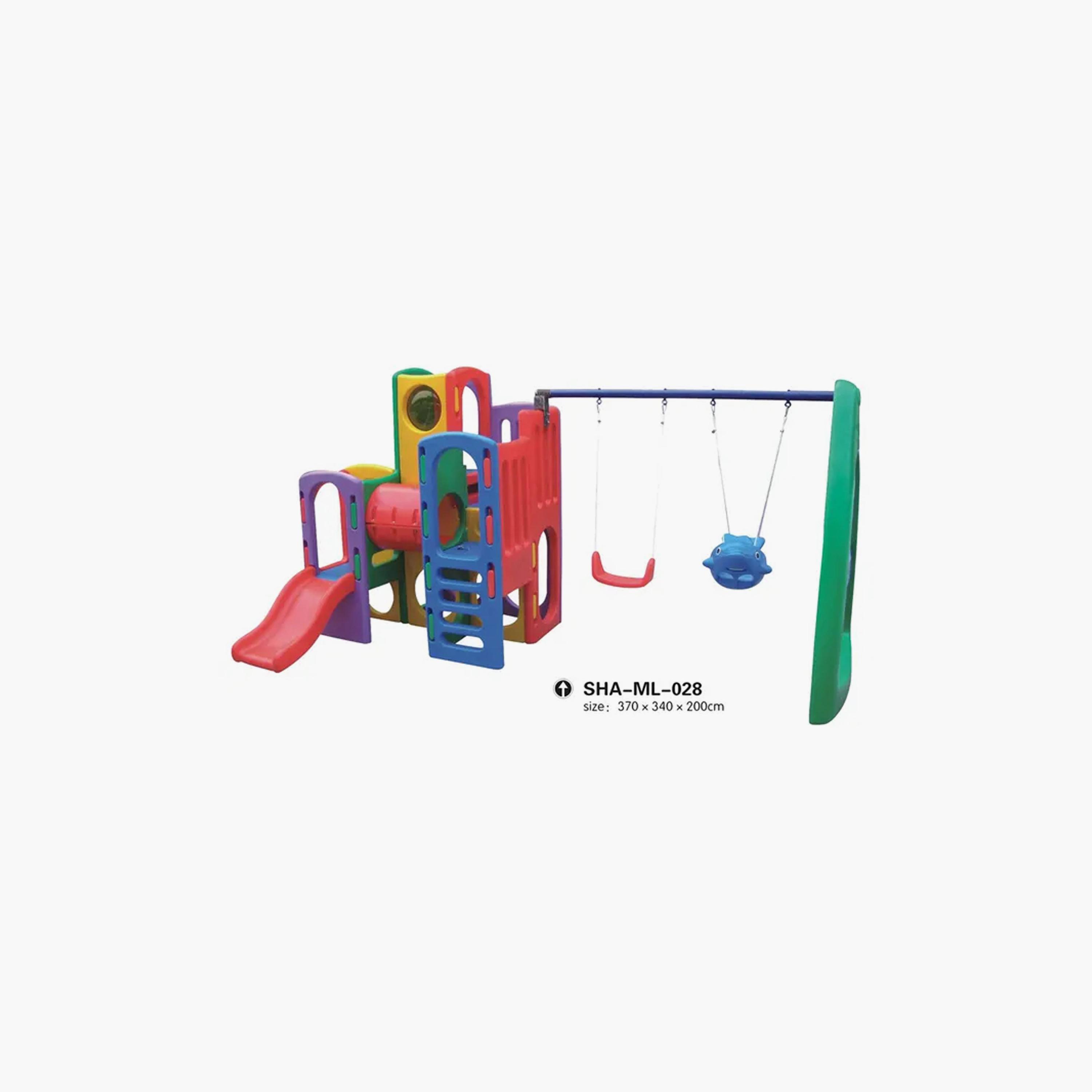 MYTS Outdoor Backyard Mega Kids Play Area Slides with Swings-toys-outdoor-slidesandswings-image-2