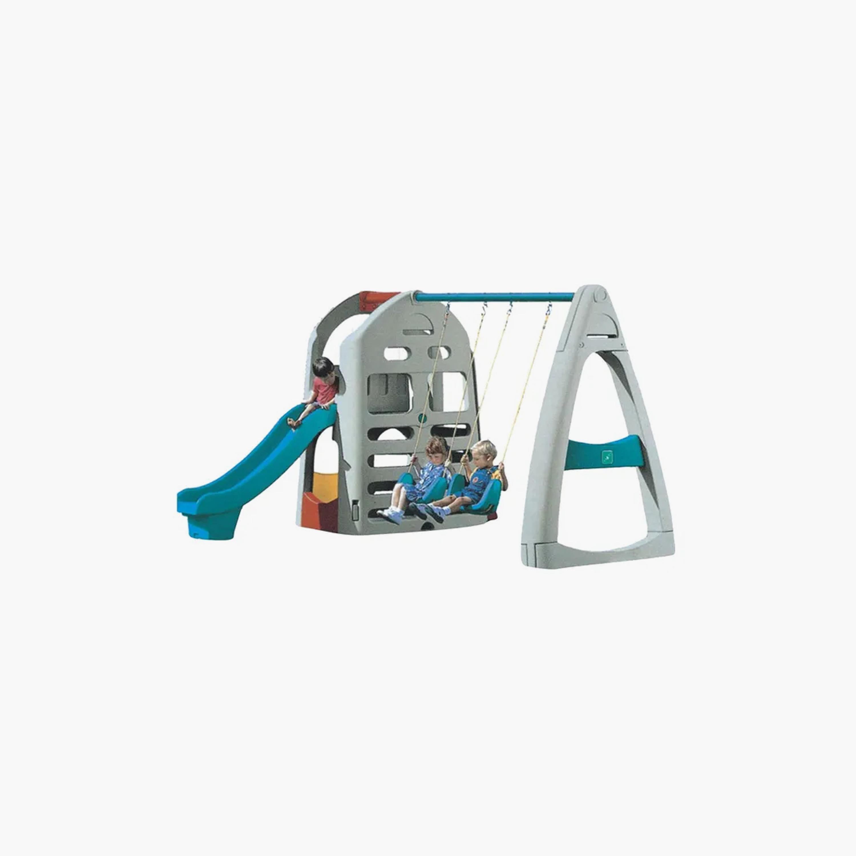 مجموعة ألعاب رياضية مع أرجوحة وزلاقة للفناء الخلفي خارجي من مايتس-toys-outdoor-slidesandswings-image-1