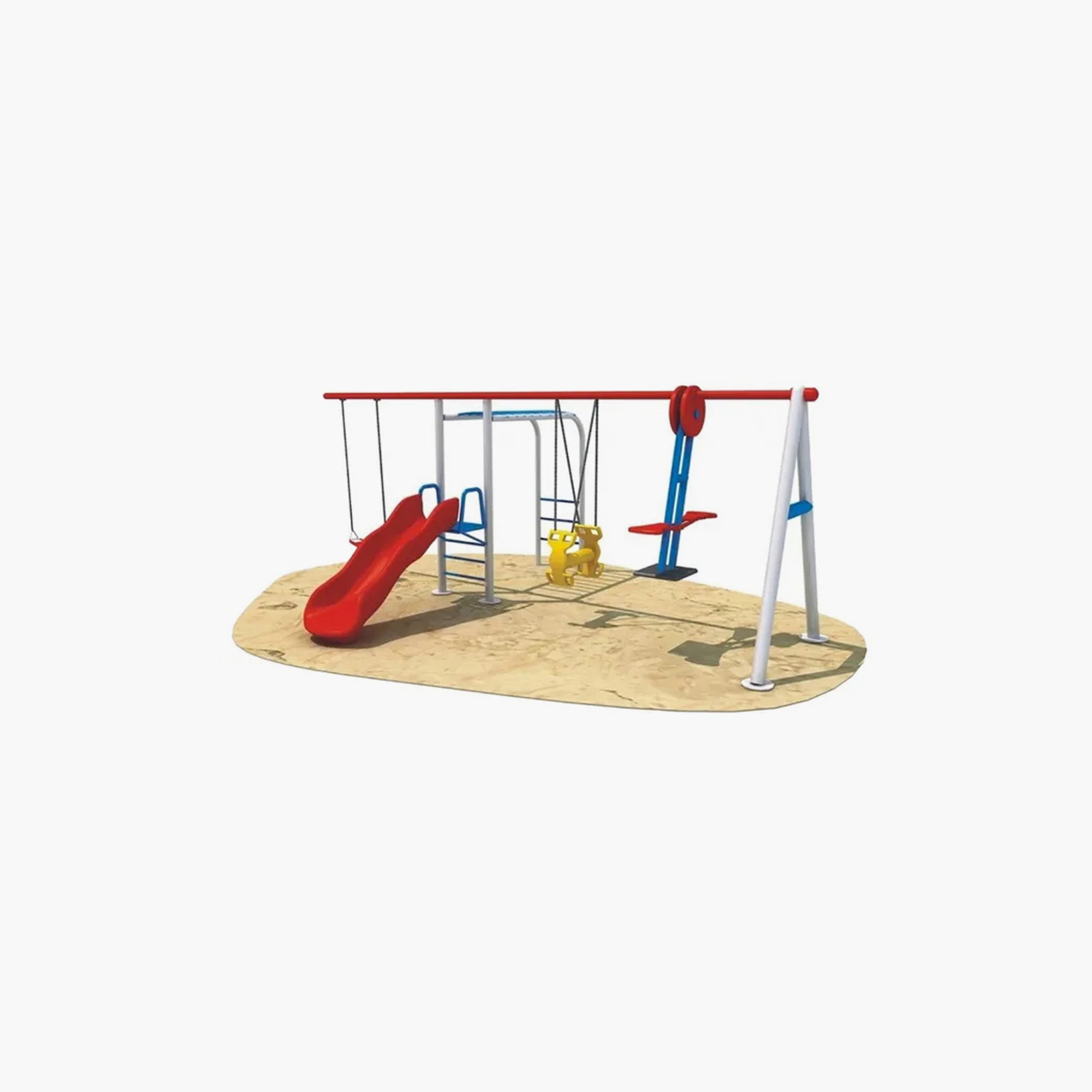 MYTS Outdoor Backyard Mega Fun Slide & Swing with Climbers-toys-outdoor-slidesandswings-image-1