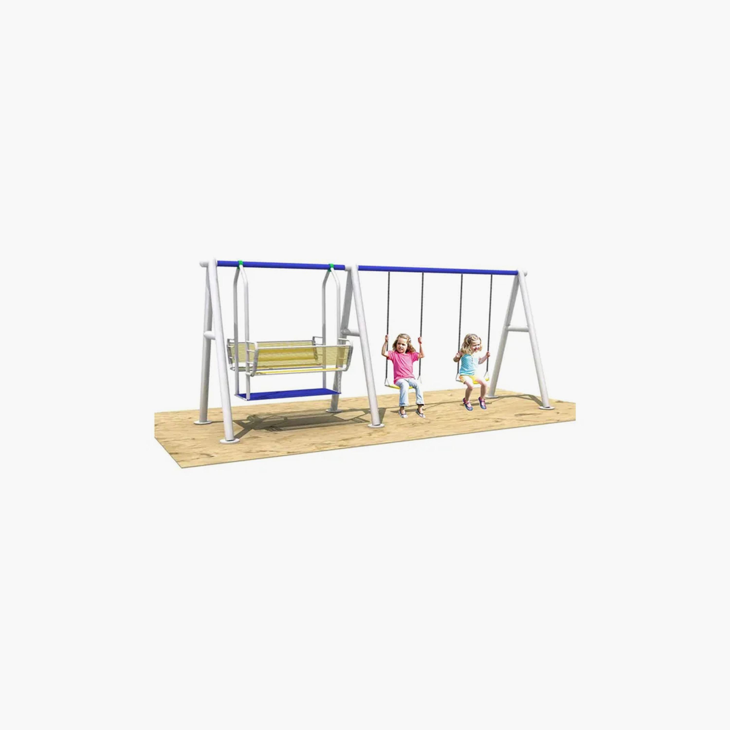 أرجوحة خارجية 2 بلايفول مع أرجوحة مزدوجة للفناء الخلفي خارجي - 500 سم من مايتس-toys-outdoor-slidesandswings-image-3