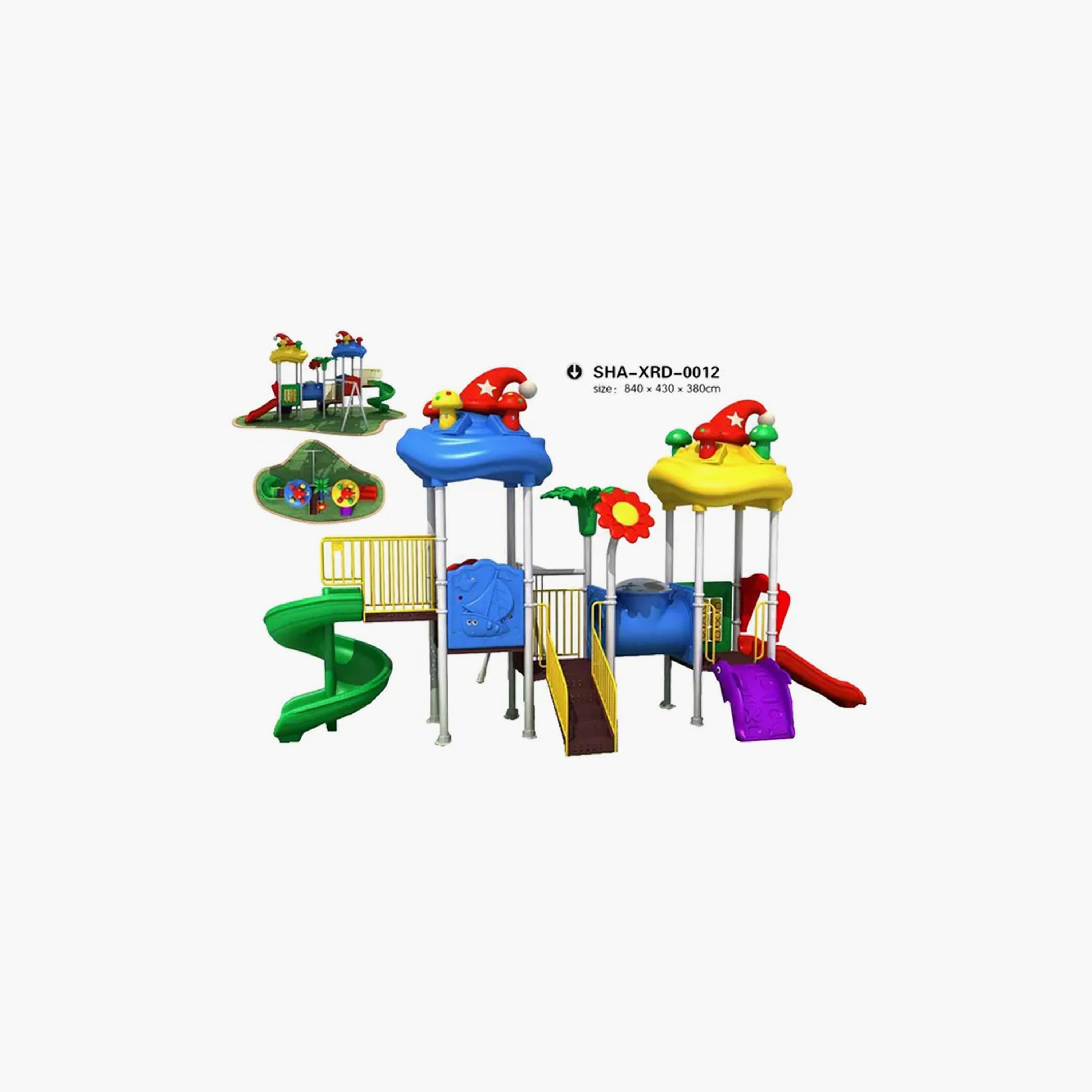 ساحة لعب ميجا فاني هات مع زلاقات للفناء الخلفي خارجي من مايتس-toys-outdoor-slidesandswings-image-2