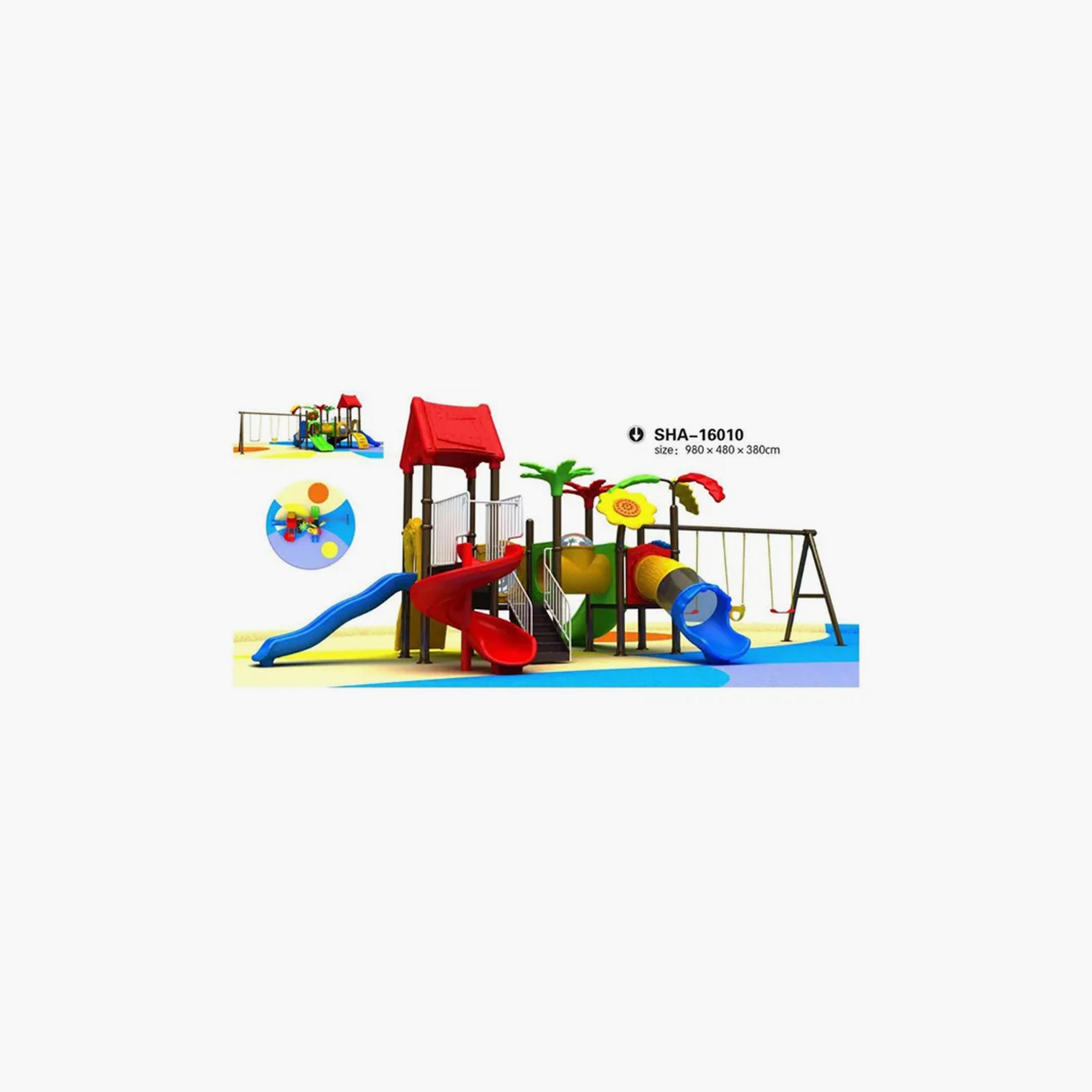 مجموعة ألعاب ميجا فلاور توب مع أرجوحات وزلاقة للفناء الخلفي خارجي من مايتس-toys-outdoor-slidesandswings-image-2