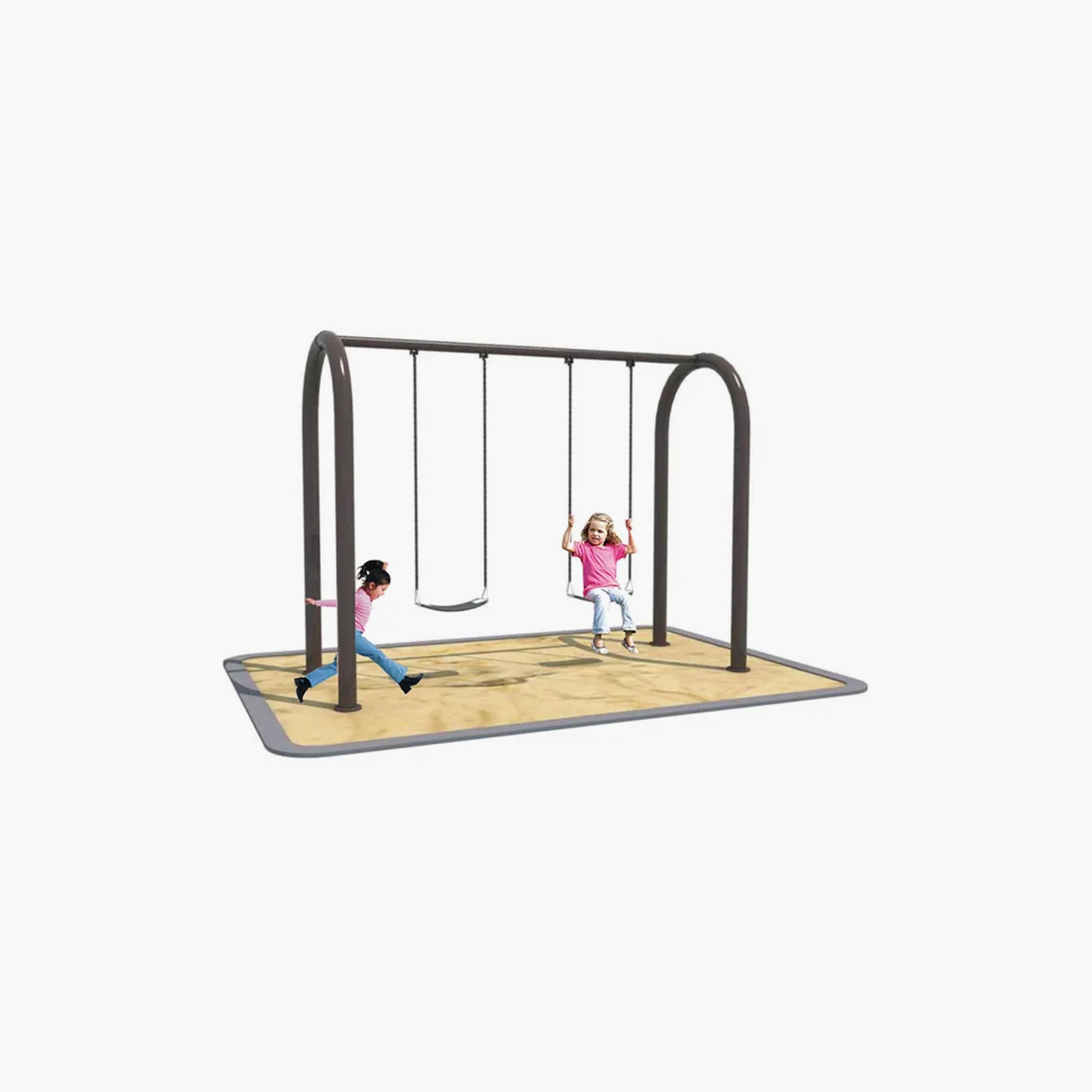 MYTS Outdoor Backyard Spring Dual Swing Set - Assorted-toys-outdoor-slidesandswings-image-2
