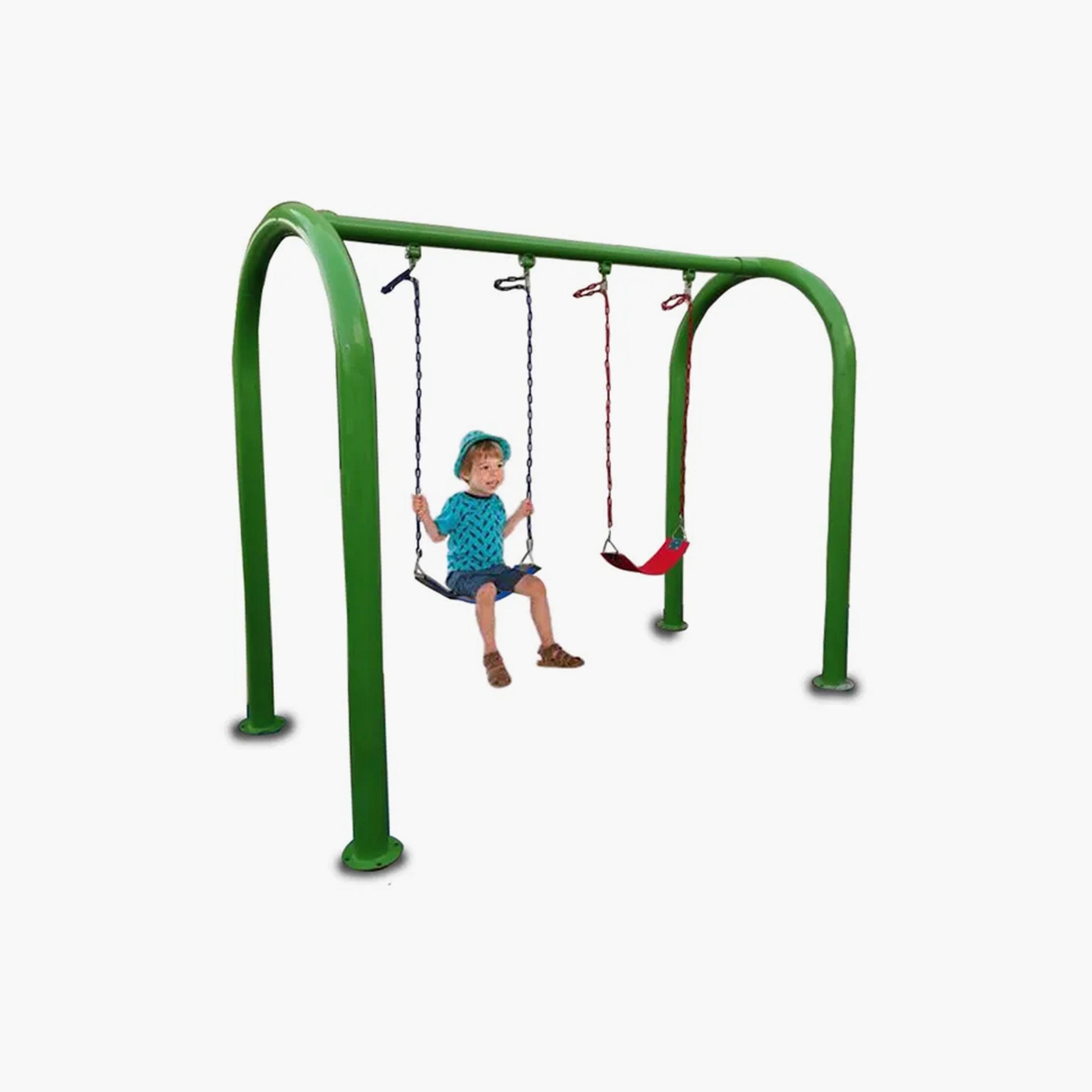 MYTS Outdoor Backyard Spring Dual Swing Set - Assorted-toys-outdoor-slidesandswings-image-3