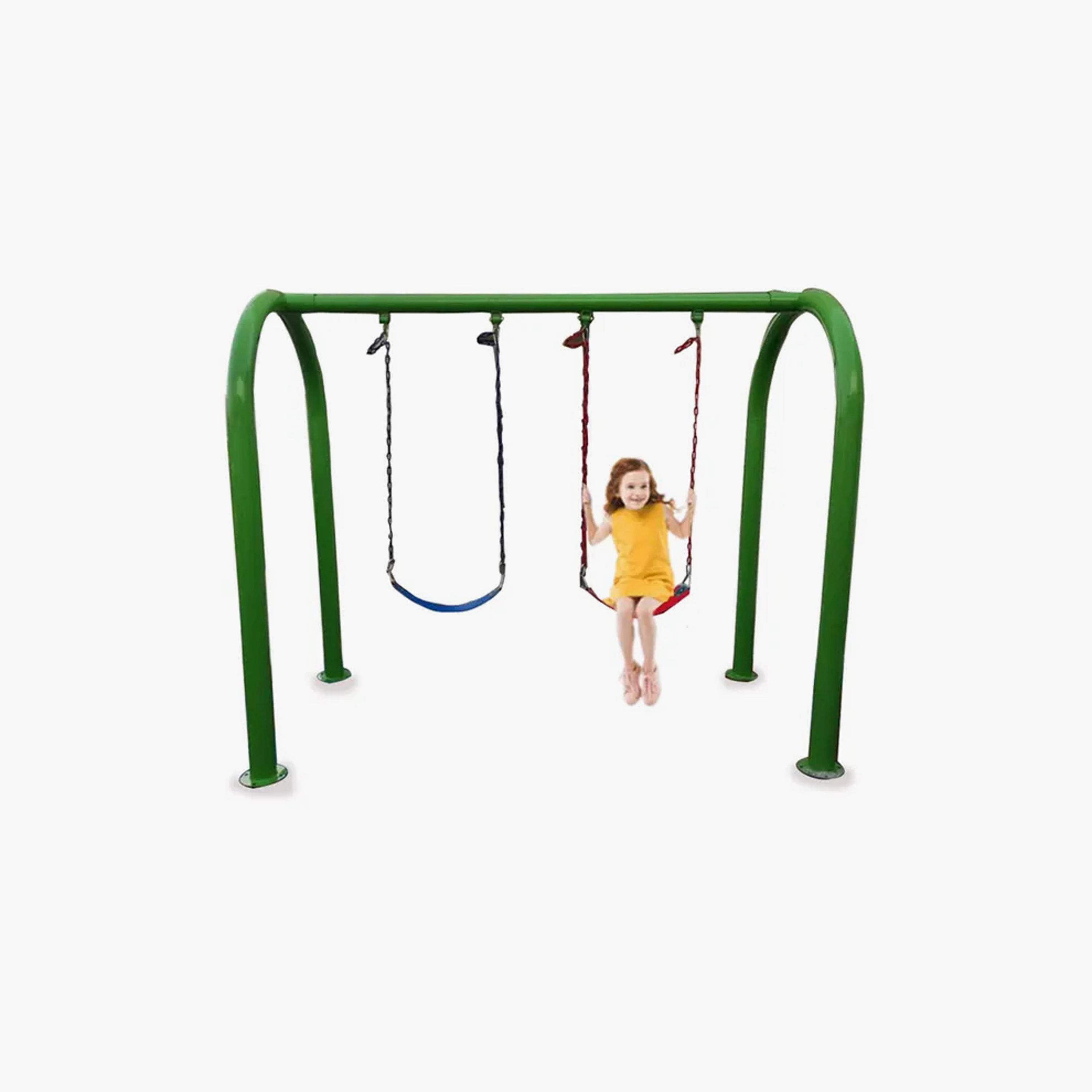 MYTS Outdoor Backyard Spring Dual Swing Set - Assorted-toys-outdoor-slidesandswings-image-4