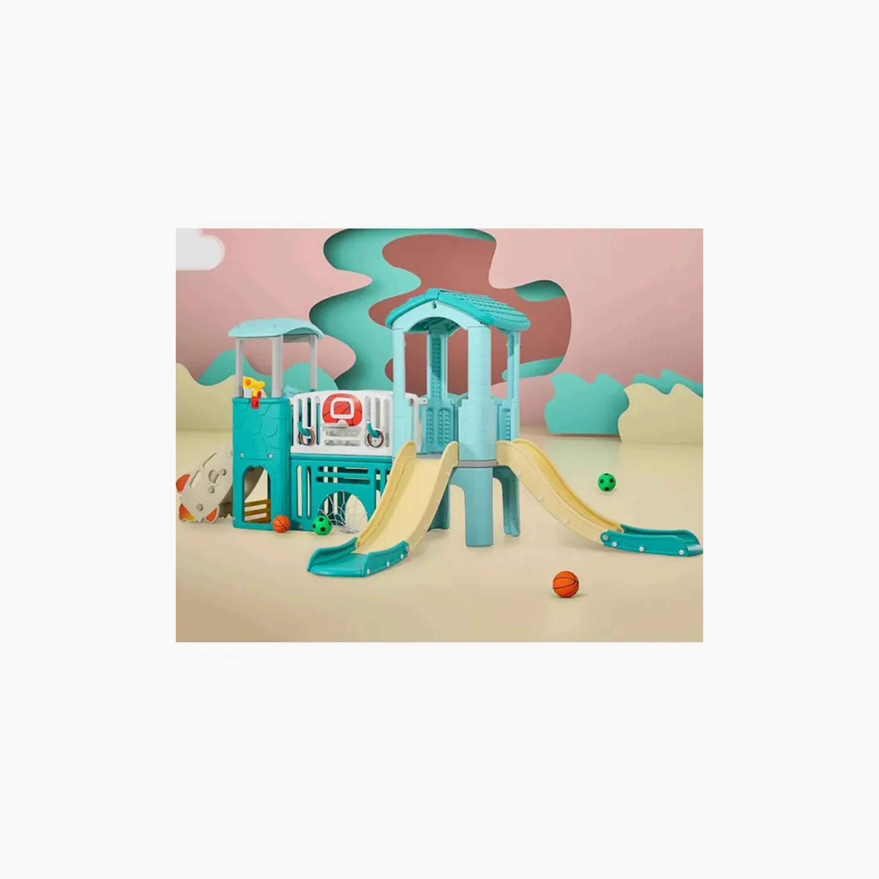 برج الأنشطة متعدد الألعاب طائرة مع زلاقتين من مايتس-toys-outdoor-playhousesandplayards-image-2