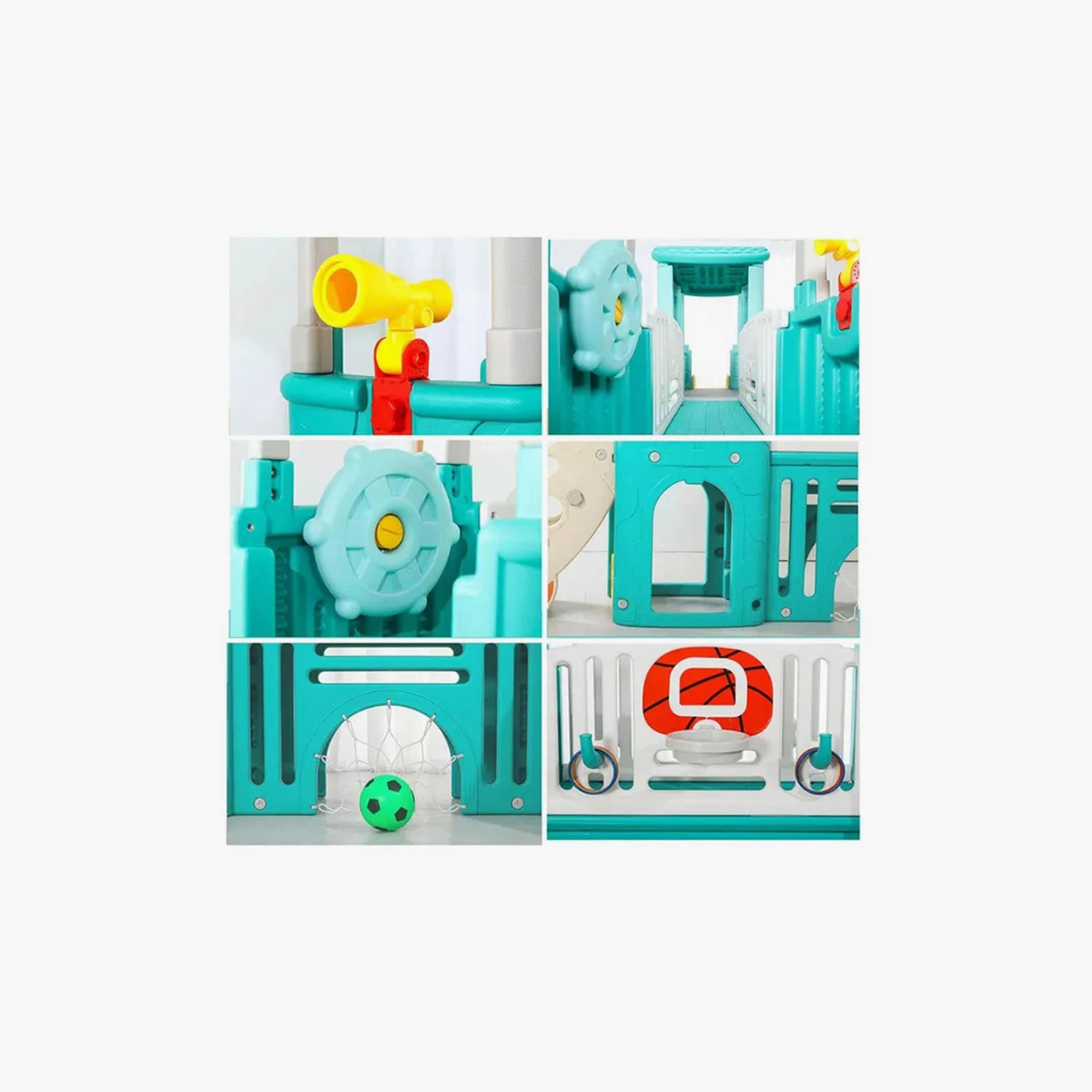 برج الأنشطة متعدد الألعاب طائرة مع زلاقتين من مايتس-toys-outdoor-playhousesandplayards-image-4