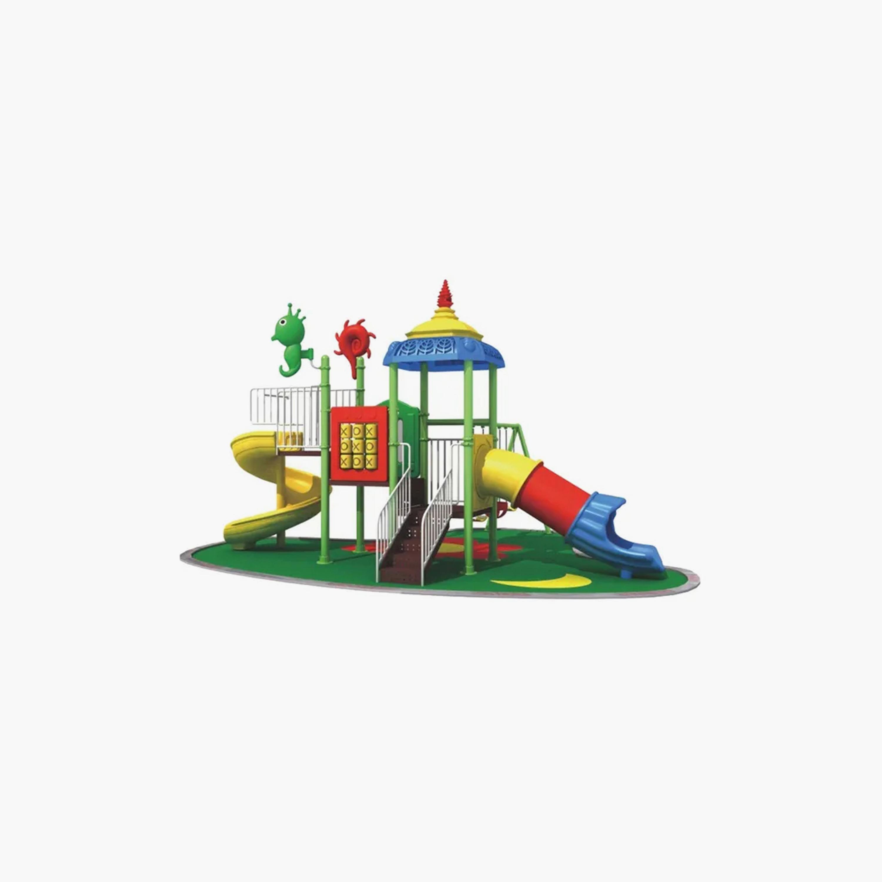 MYTS Pinokee Multifunctional Play Centre with Tube & Curved Slide-toys-outdoor-slidesandswings-image-1