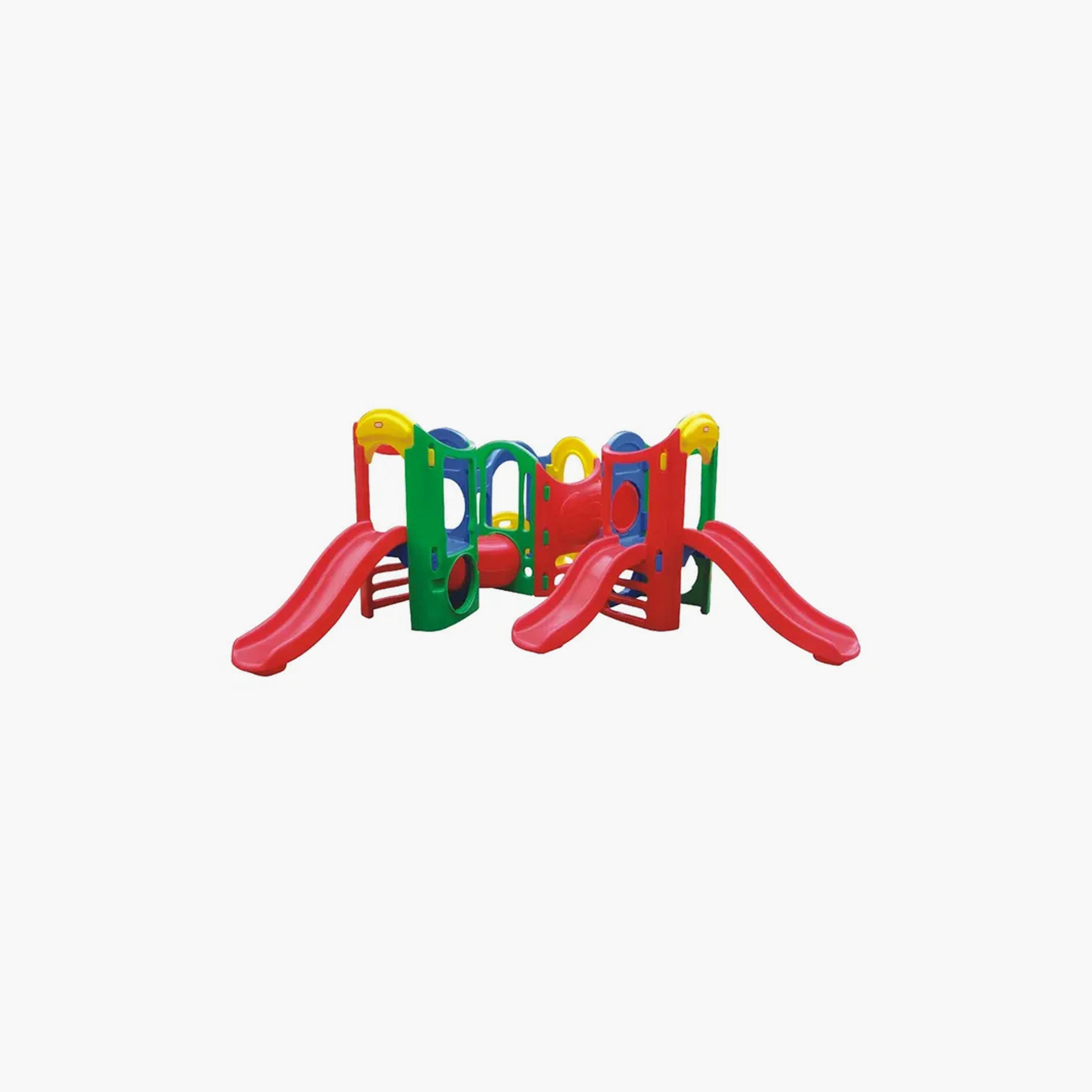 MYTS Outdoor Backyard Mega Tri Kids Slides with Fun Play Area-toys-outdoor-slidesandswings-image-1