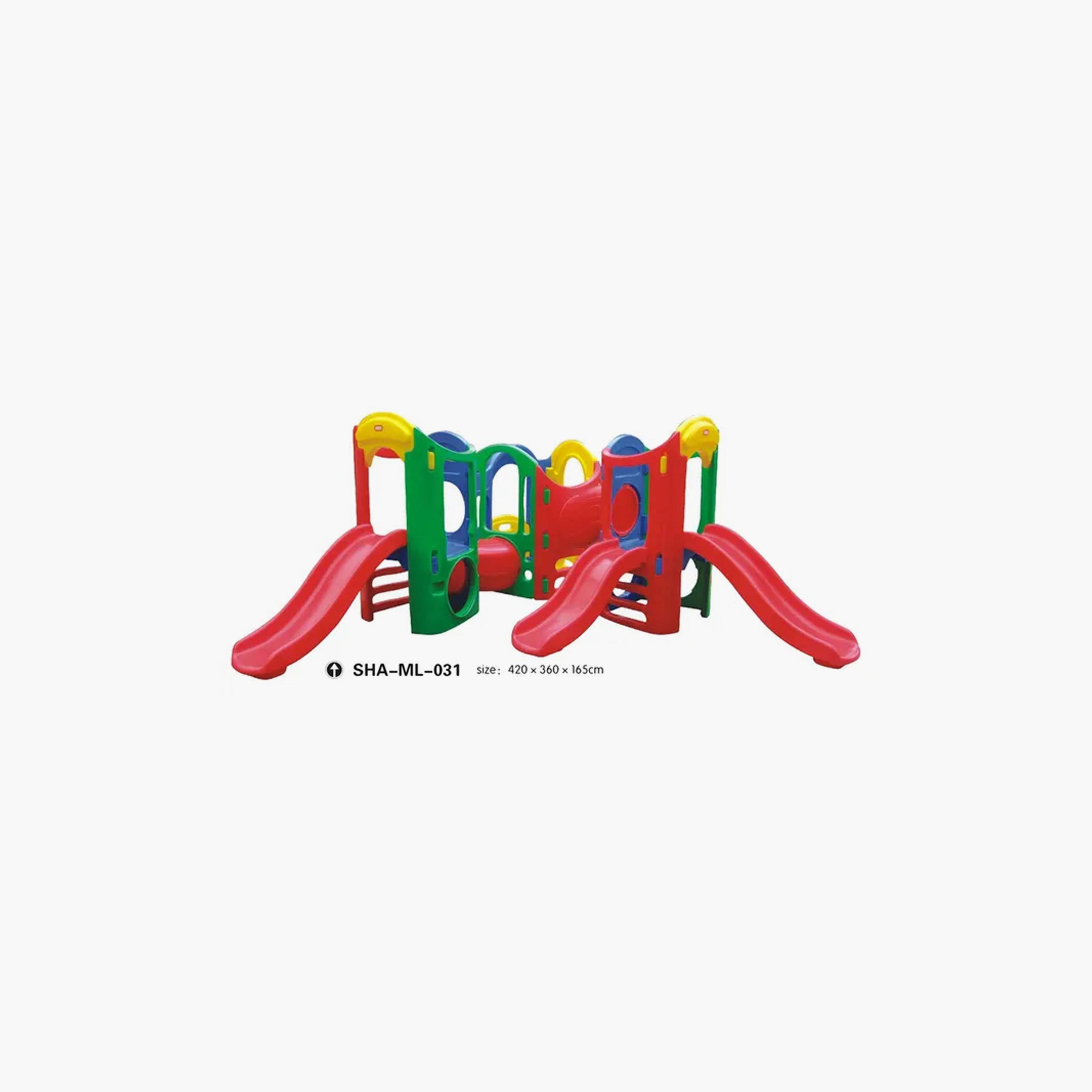 MYTS Outdoor Backyard Mega Tri Kids Slides with Fun Play Area-toys-outdoor-slidesandswings-image-2