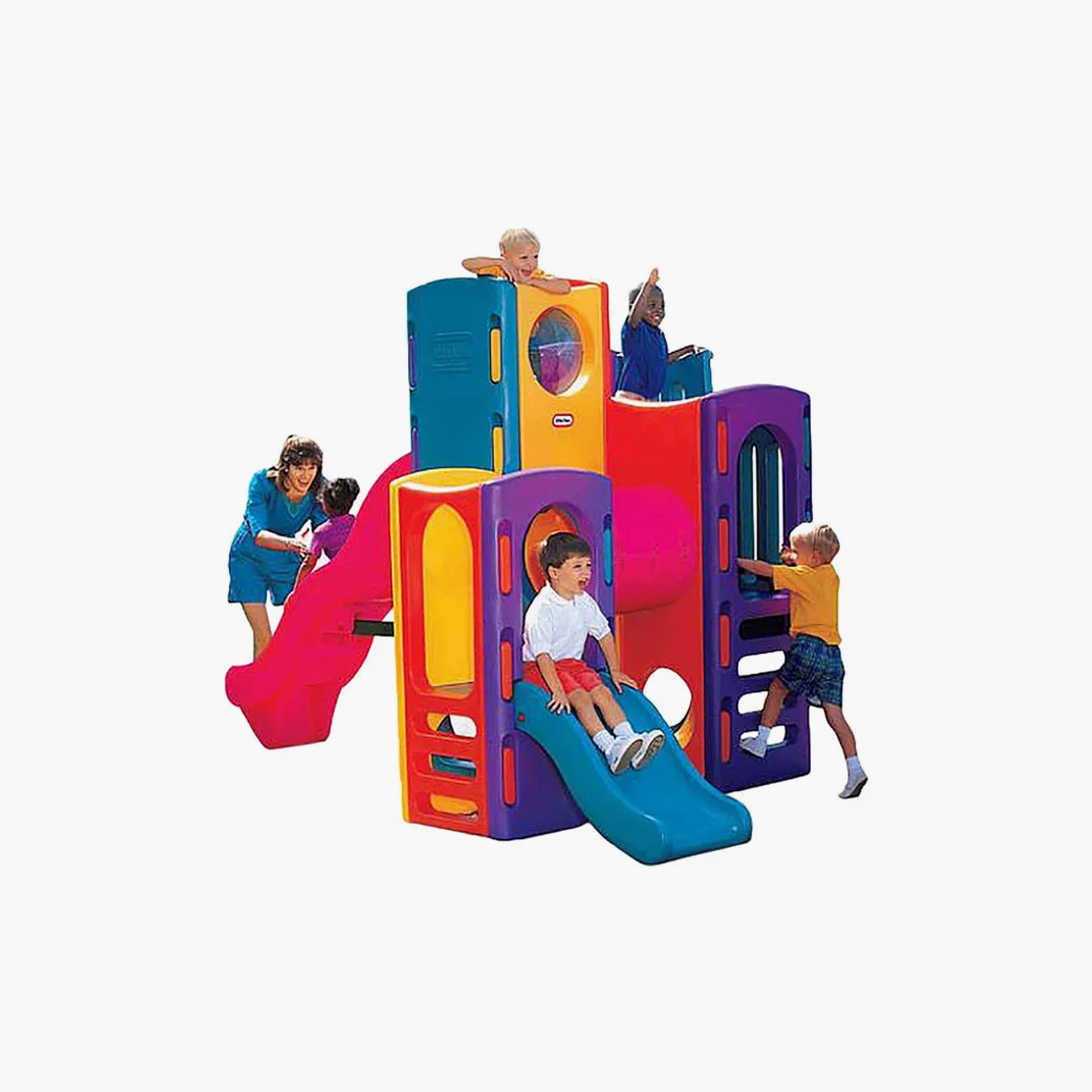 MYTS Outdoor Backyard Composite Play Structure with Slide & Tunnel-toys-outdoor-slidesandswings-image-2