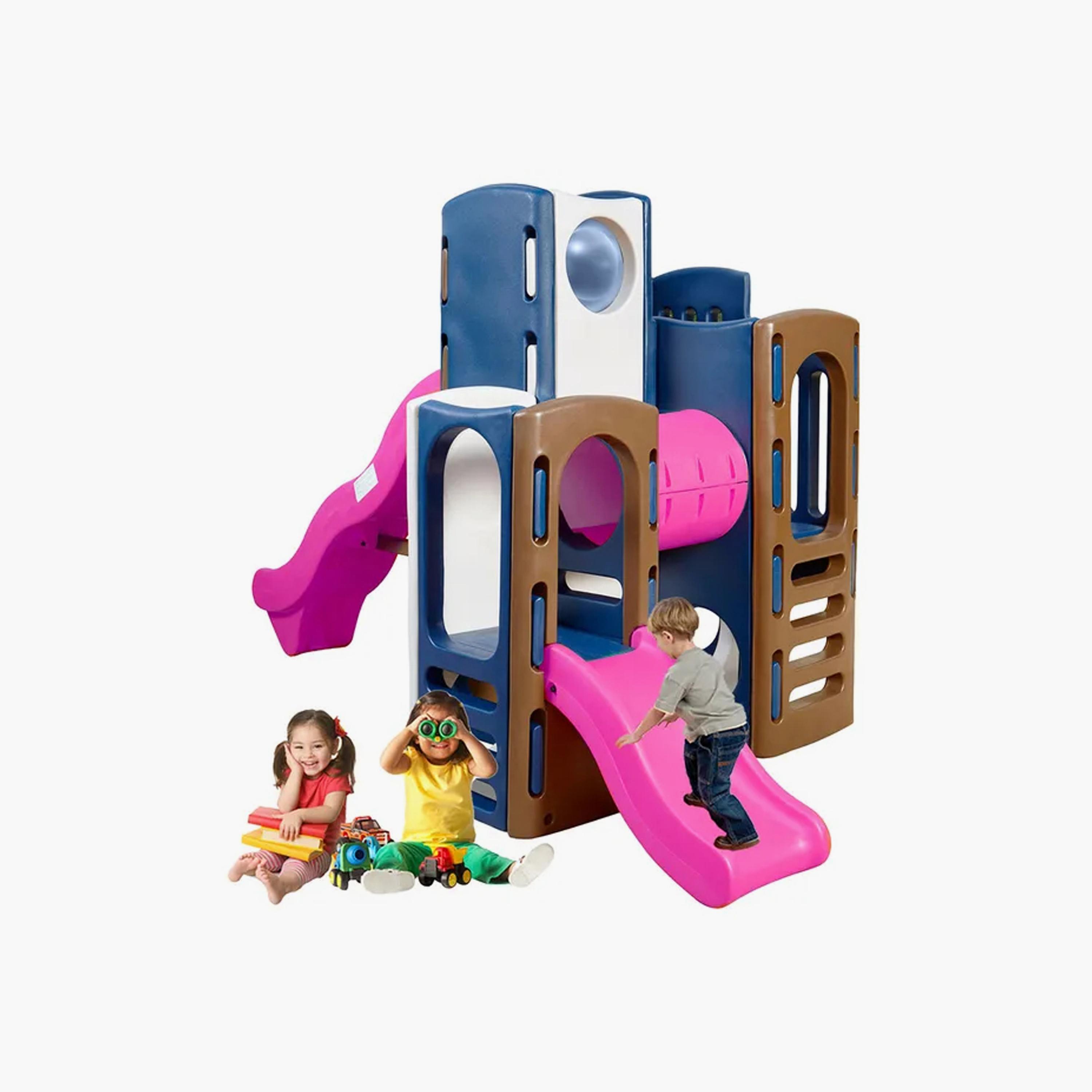 MYTS Outdoor Backyard Composite Play Structure with Slide & Tunnel-toys-outdoor-slidesandswings-image-3