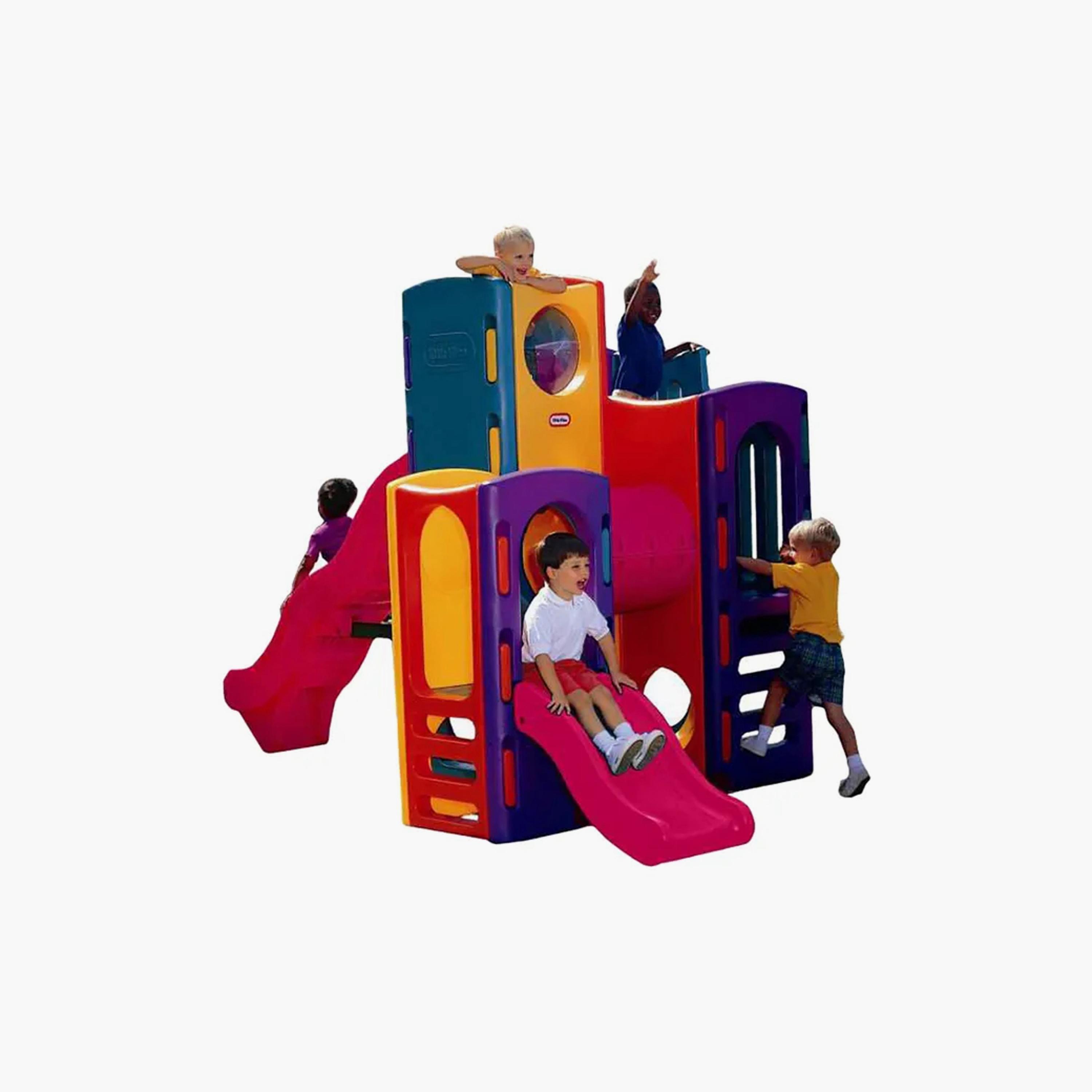 MYTS Outdoor Backyard Composite Play Structure with Slide & Tunnel-toys-outdoor-slidesandswings-image-5
