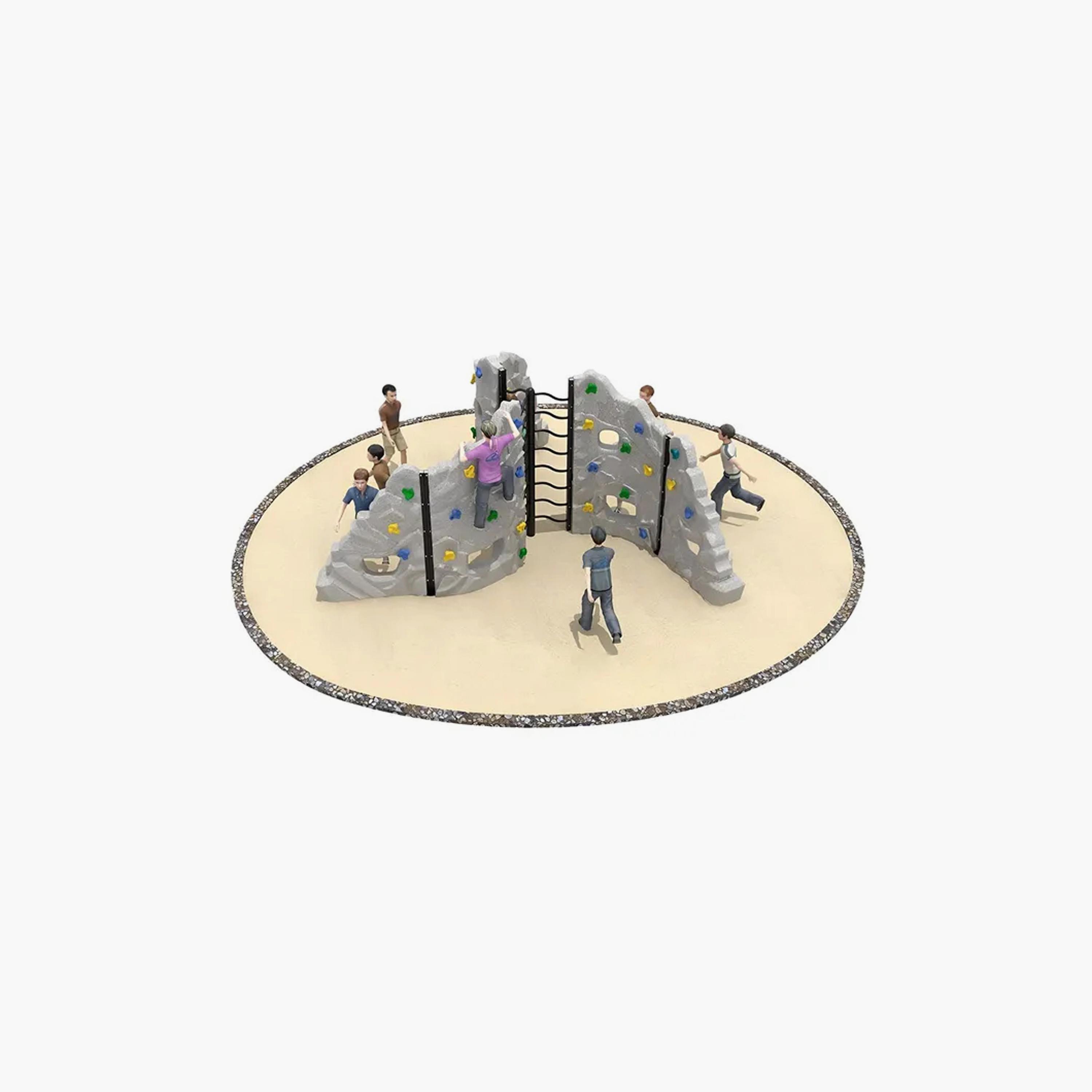 MYTS Kids Gym Backyard Rock Climber Series - Grey-toys-outdoor-sports-image-1