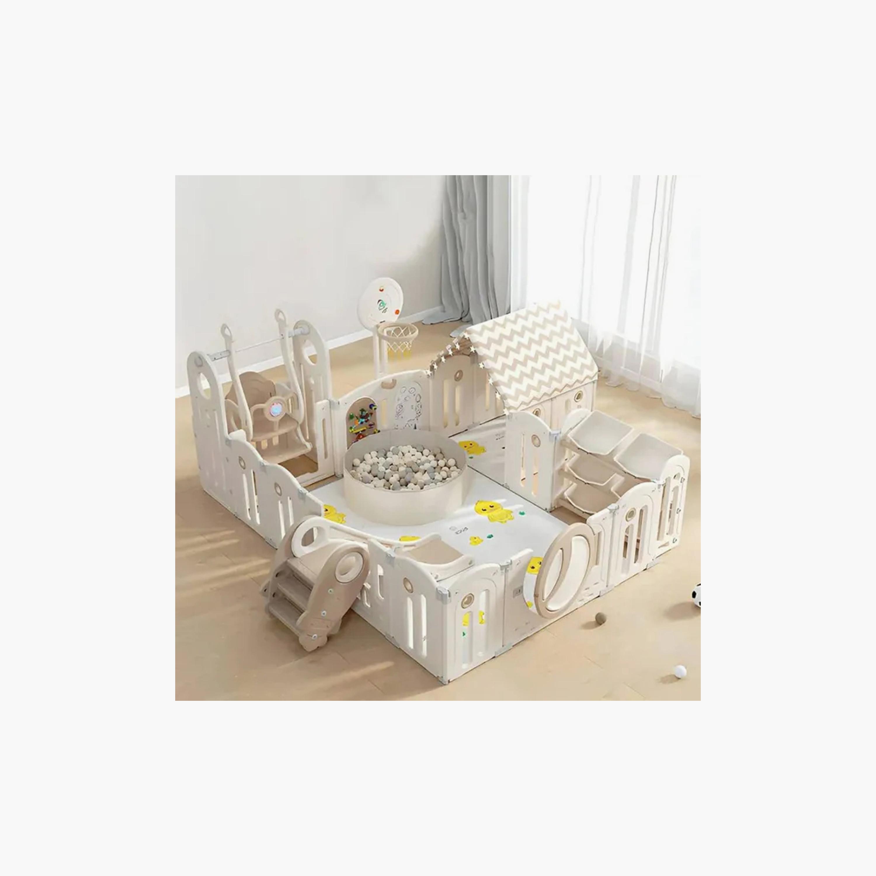 MYTS Wonderland Playpen with All-In-One Combo Activities - Cream-baby-infantactivity-playpensandplaymats-image-3