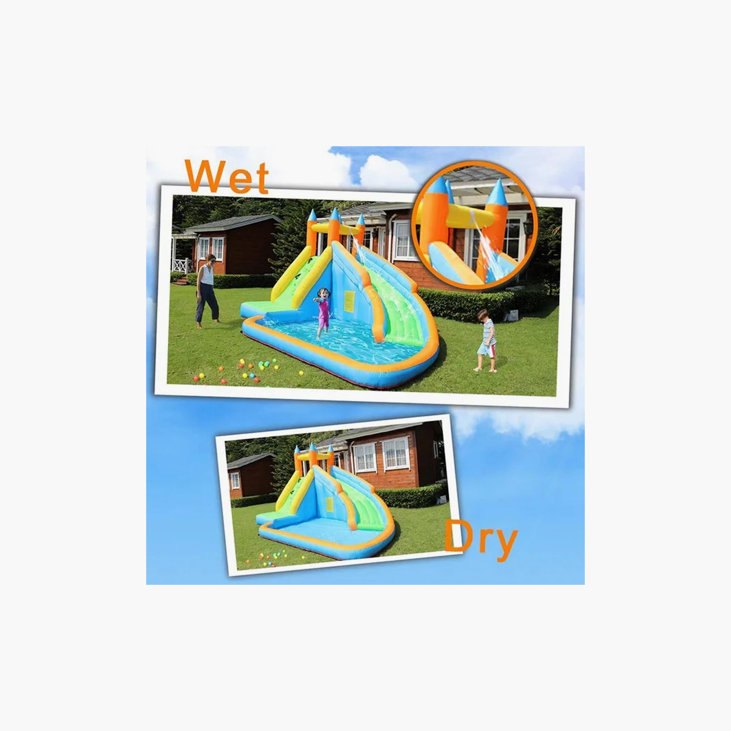 MYTS Inflatable Backyard Bounce House Jumping Castle with Water Slide-toys-outdoor-sports-image-5
