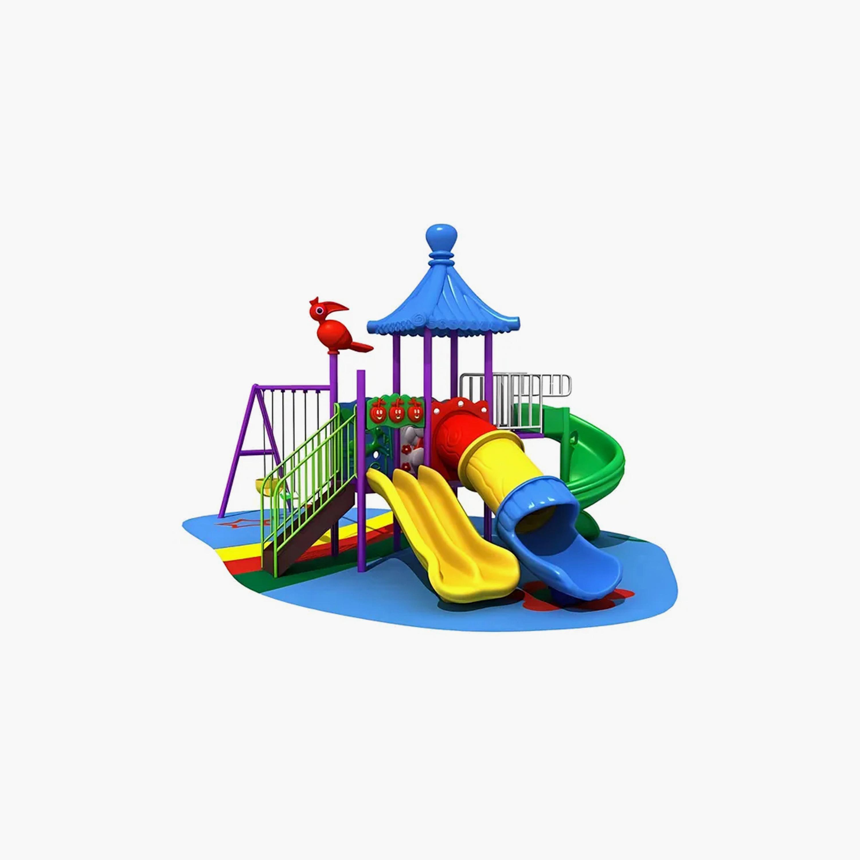 MYTS Outdoor Backyard Activity Playcentre with Slides & 3 Swings-toys-outdoor-playhousesandplayards-image-1