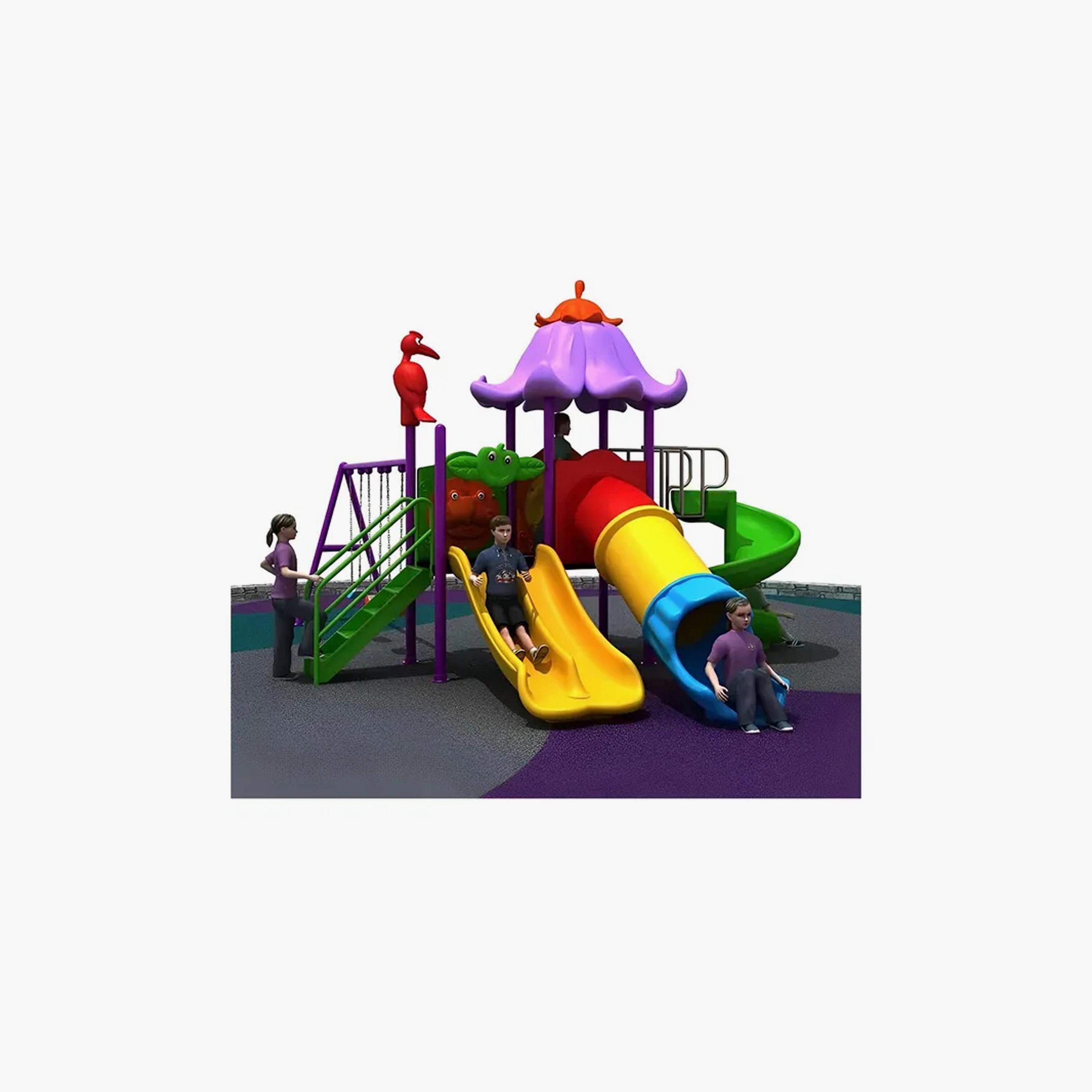 MYTS Outdoor Backyard Activity Playcentre with Slides & 3 Swings-toys-outdoor-playhousesandplayards-image-4
