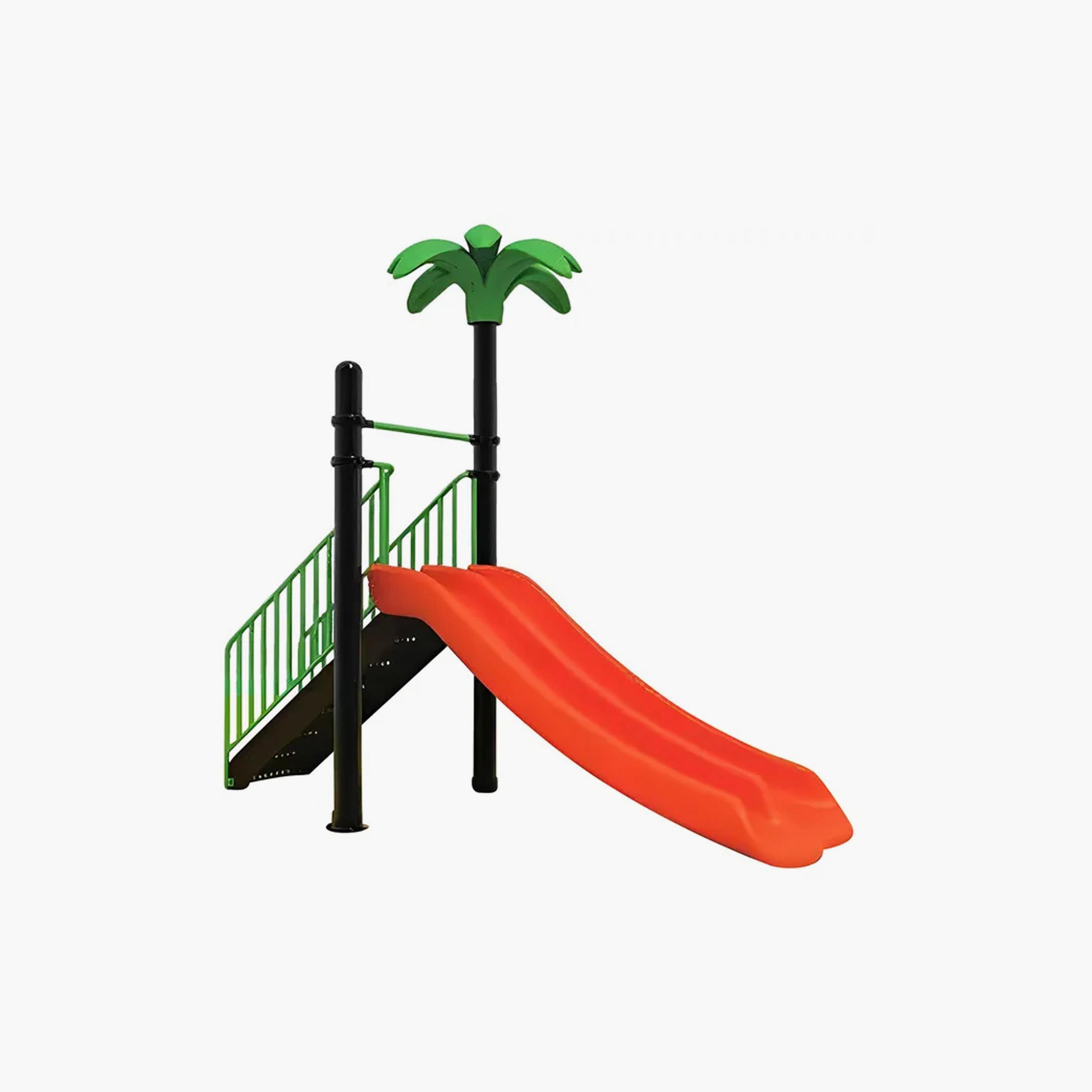 MYTS Palm Outdoor Backyard Straight Slide - Red-toys-outdoor-slidesandswings-image-1