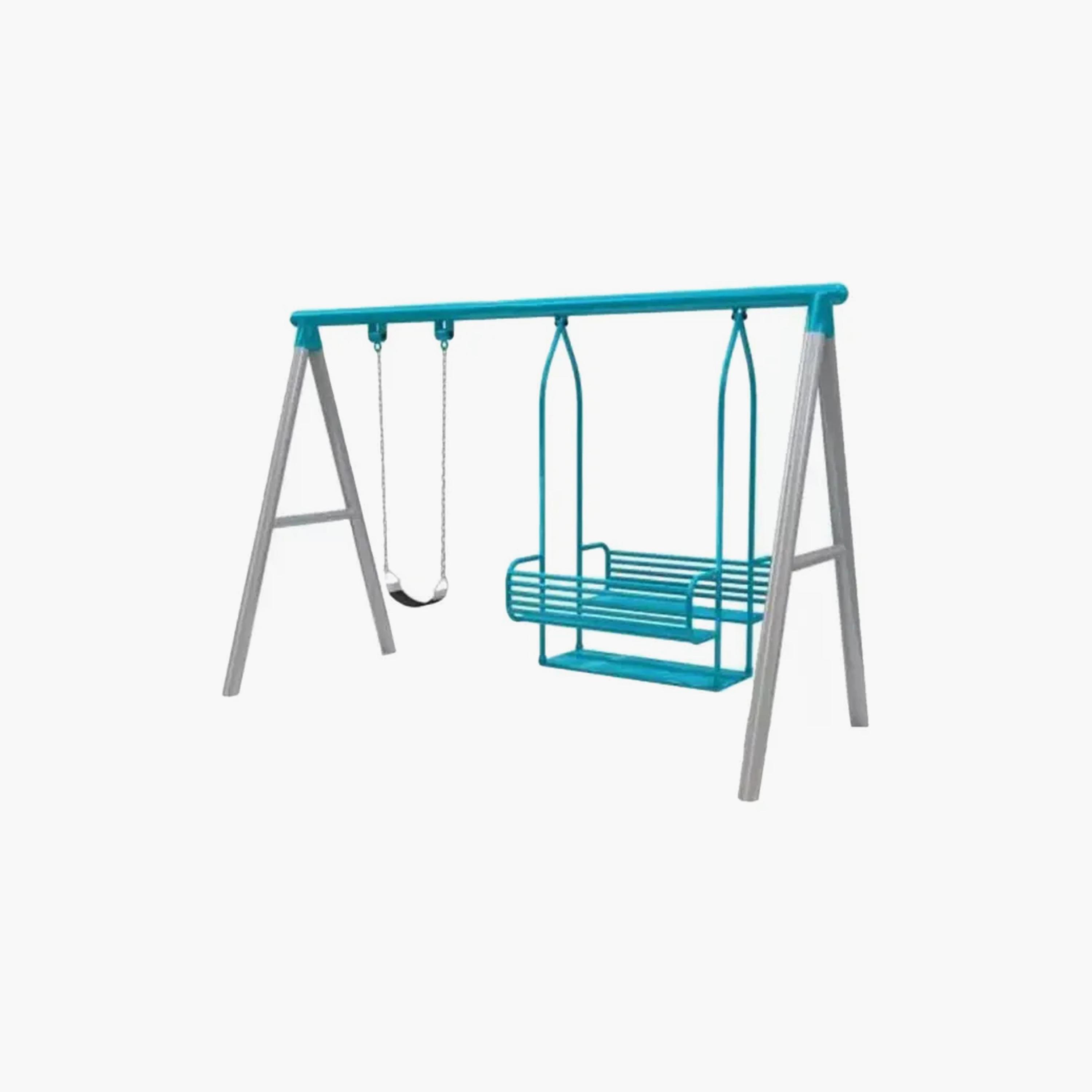MYTS Outdoor Backyard Compact Double Swing with Single Swing - Assorted-toys-outdoor-slidesandswings-image-4