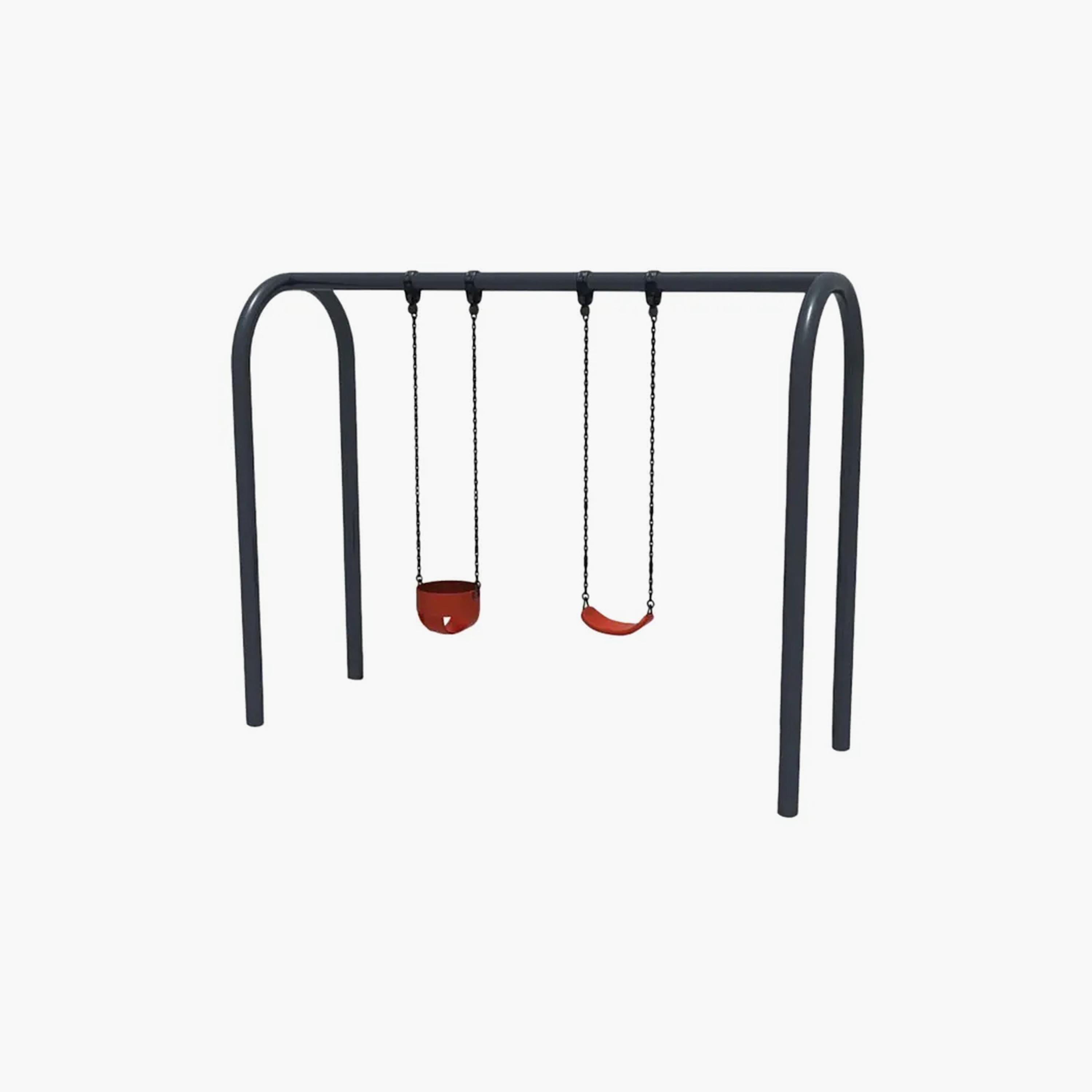 أرجوحة معدنية ذات مقعدين للفناء الخلفي خارجي - متنوعة من مايتس-toys-outdoor-slidesandswings-image-2