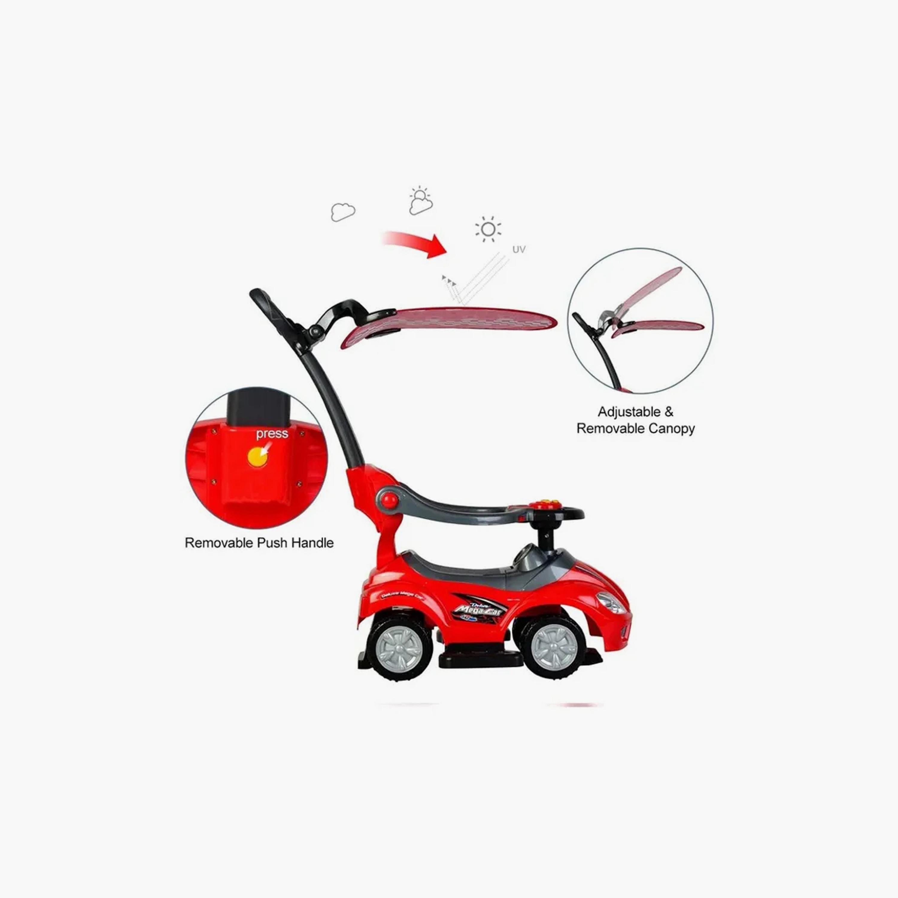 سيارة ركوب ودفع 3 في 1 مزودة بمظلة وواقي شمس من مايتس-toys-outdoor-bikesandrideons-manualrideons-image-3