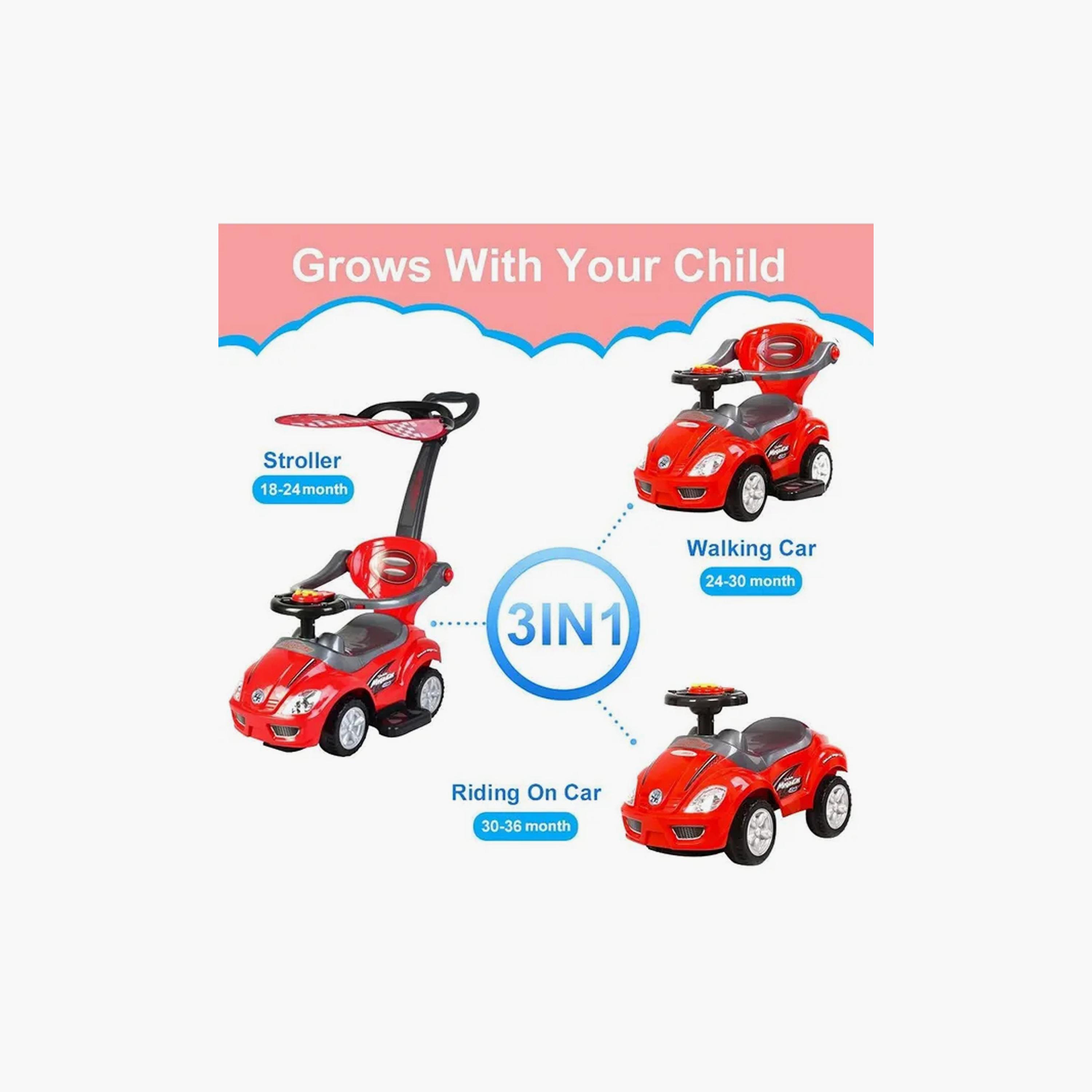 سيارة ركوب ودفع 3 في 1 مزودة بمظلة وواقي شمس من مايتس-toys-outdoor-bikesandrideons-manualrideons-image-4