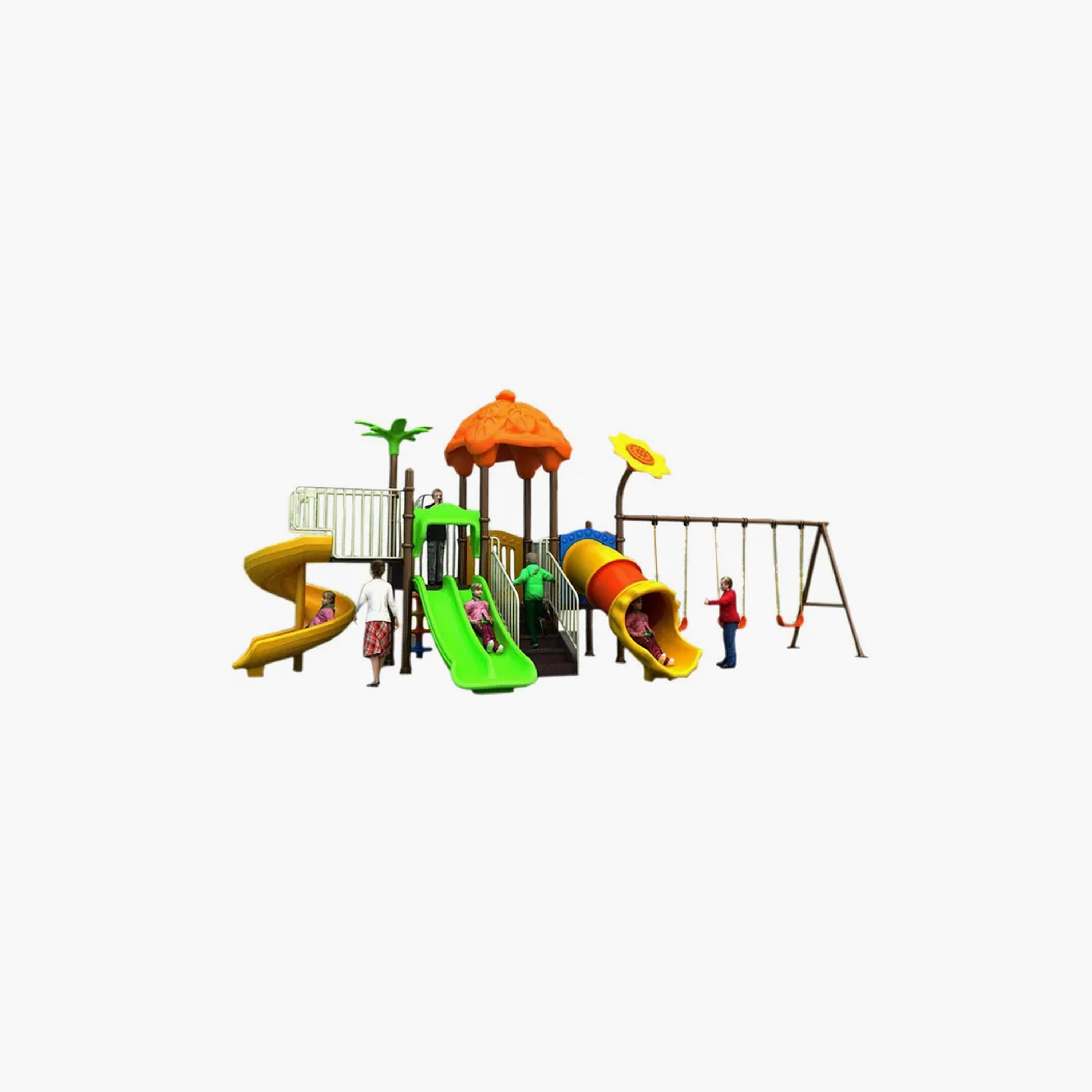 MYTS Outdoor Backyard Play Center with Swing & Slides-toys-outdoor-playhousesandplayards-image-1