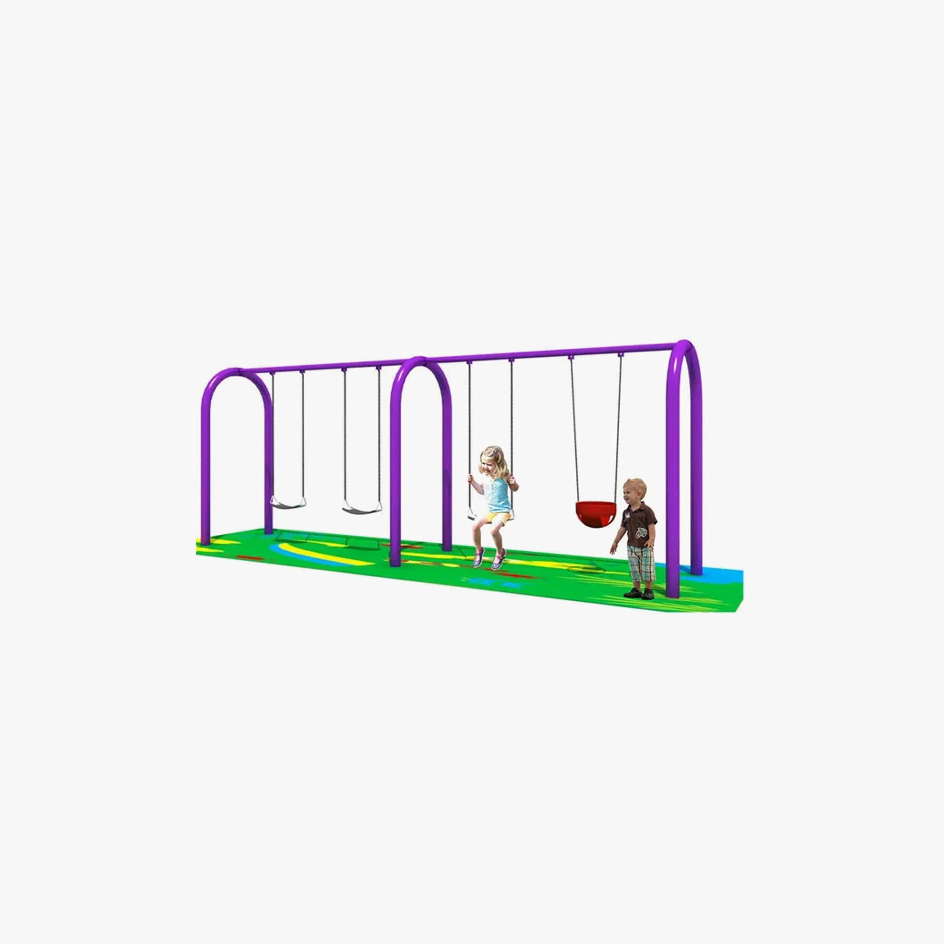 MYTS Outdoor Backyard Spring 4-Swing Set-toys-outdoor-slidesandswings-image-2