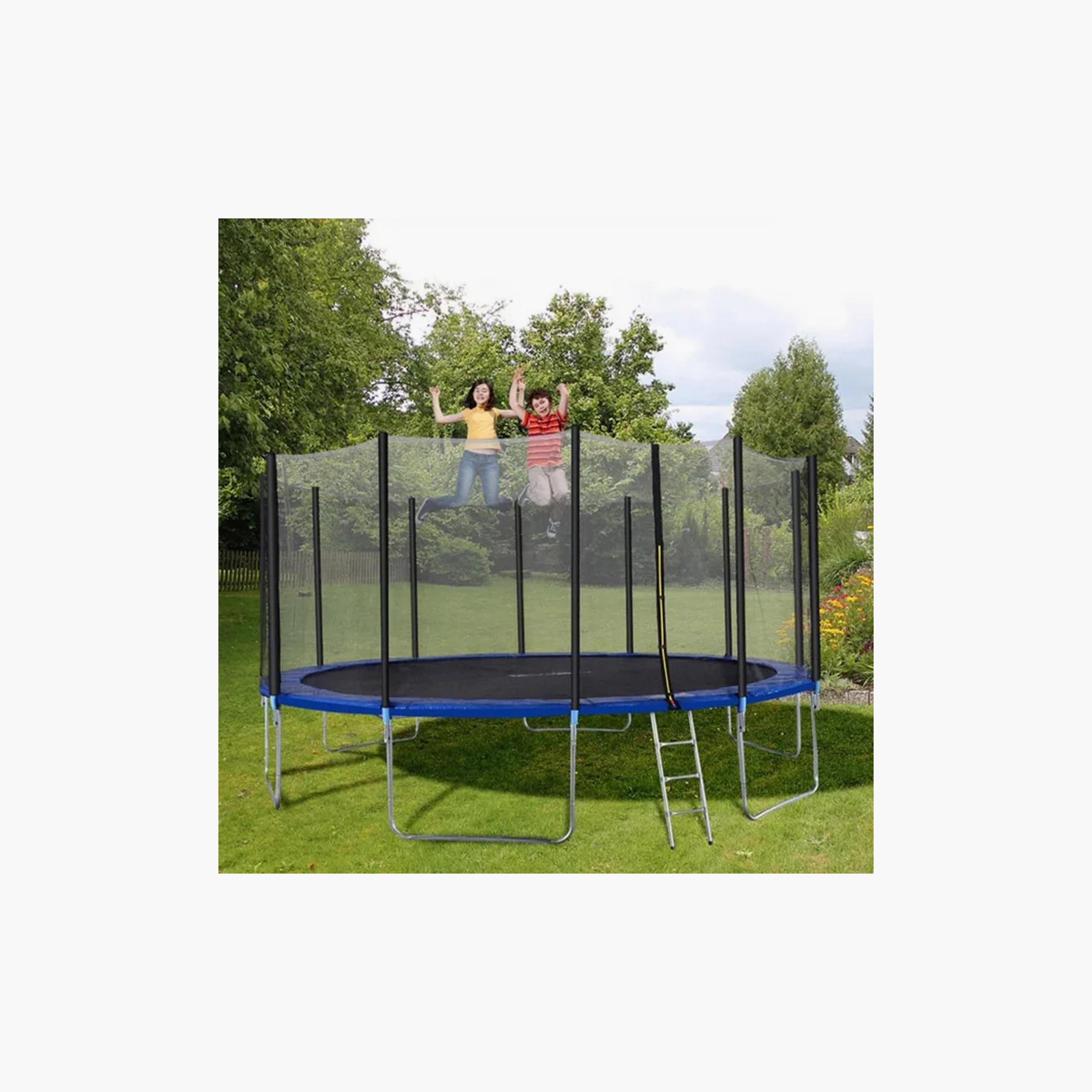 ترامبولين دائري للفناء الخلفي خارجي - 14 قدمًا من مايتس-toys-outdoor-playhousesandplayards-image-3
