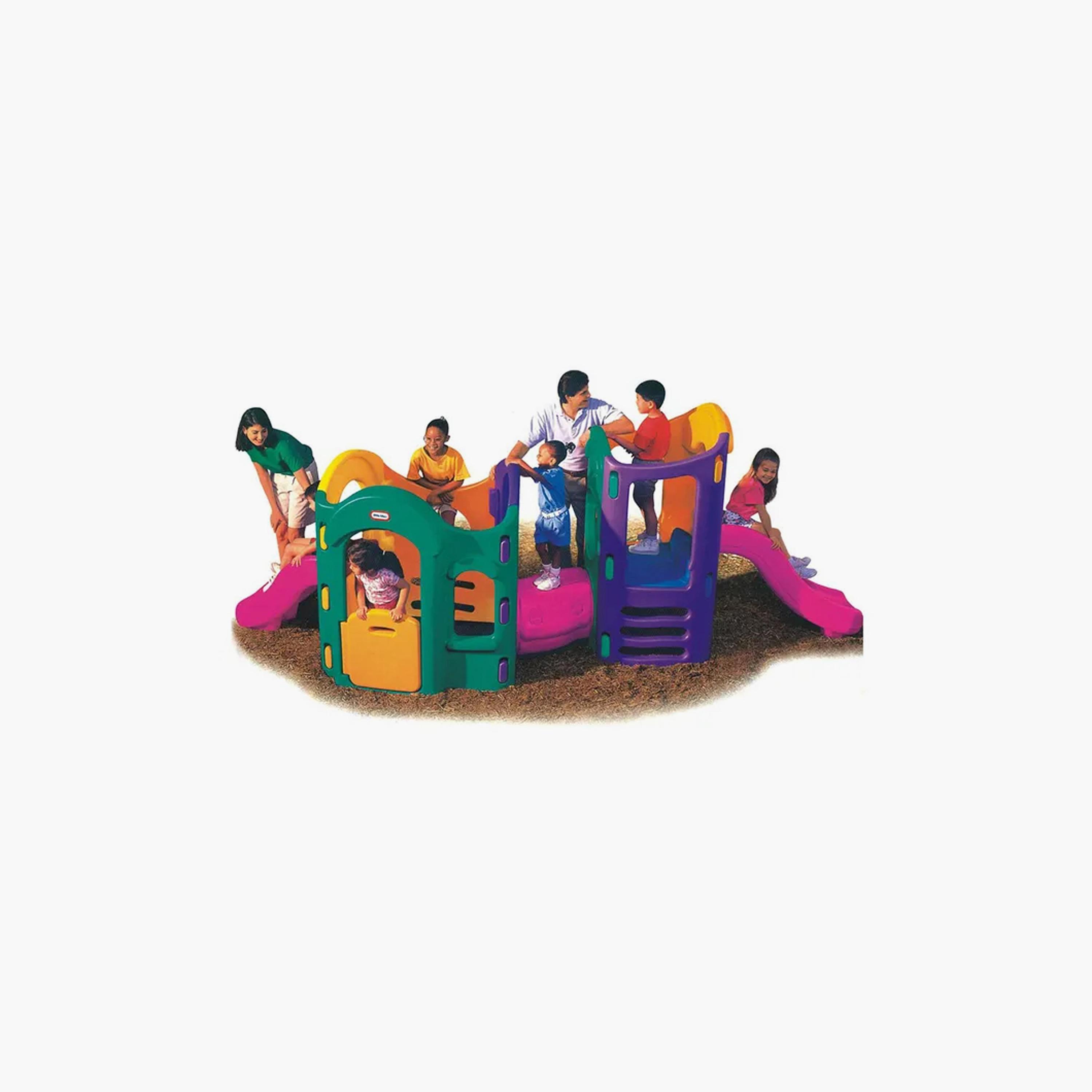 MYTS Outdoor Backyard Composite Play Structure with Slide & Tunnel-toys-outdoor-playhousesandplayards-image-2