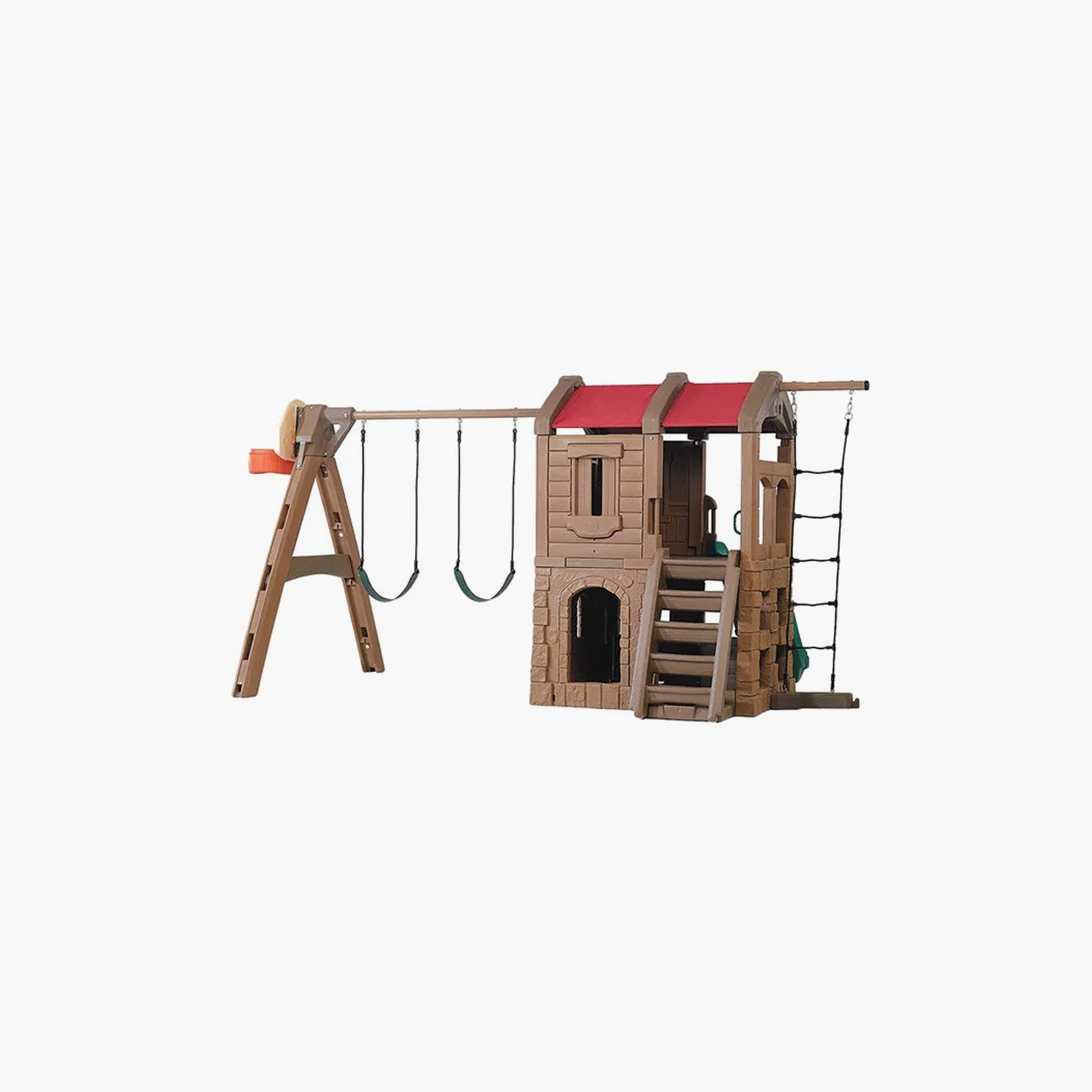MYTS Outdoor Backyard Pro Slide & Swings with Climbing Wall-toys-outdoor-slidesandswings-image-1