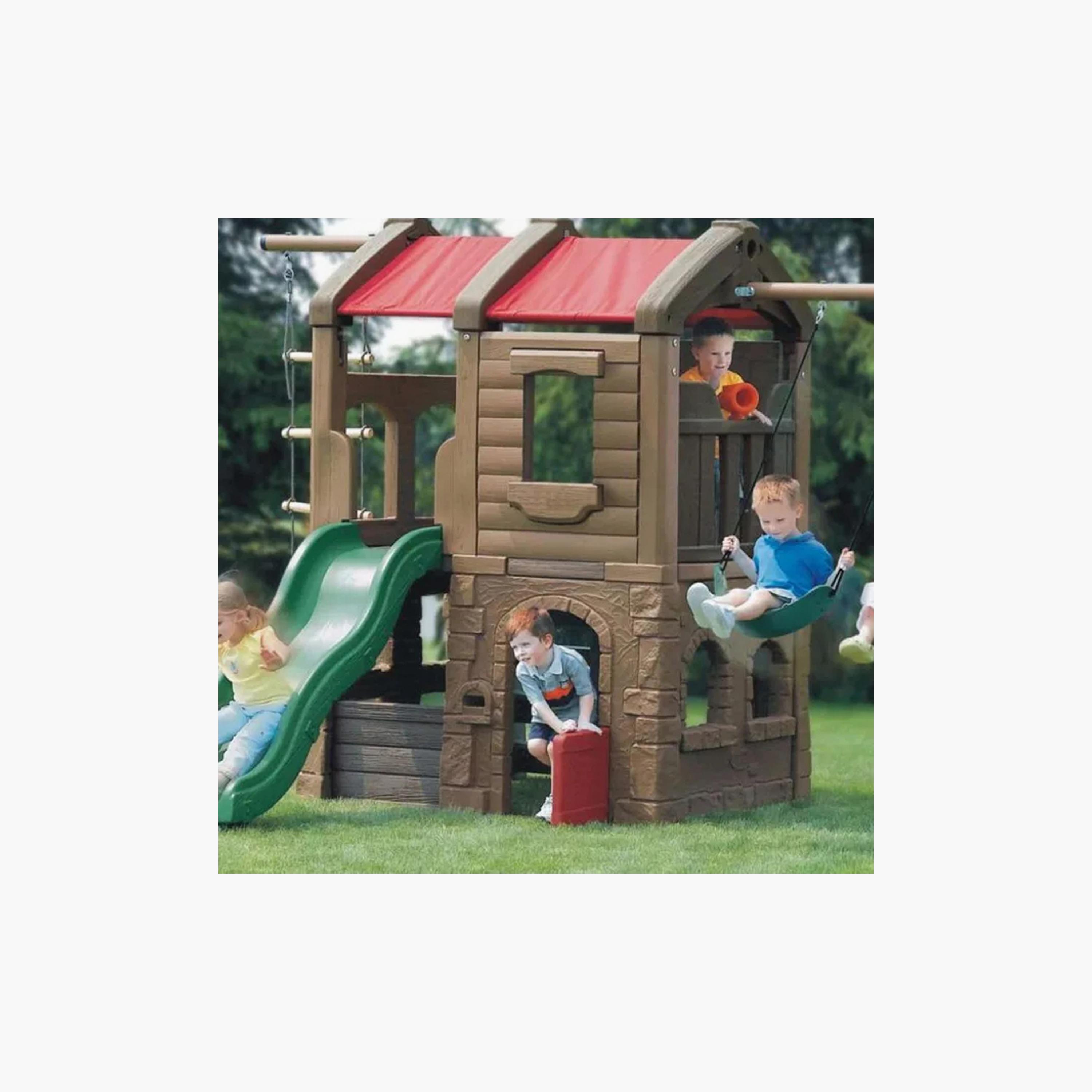 MYTS Outdoor Backyard Pro Slide & Swings with Climbing Wall-toys-outdoor-slidesandswings-image-3