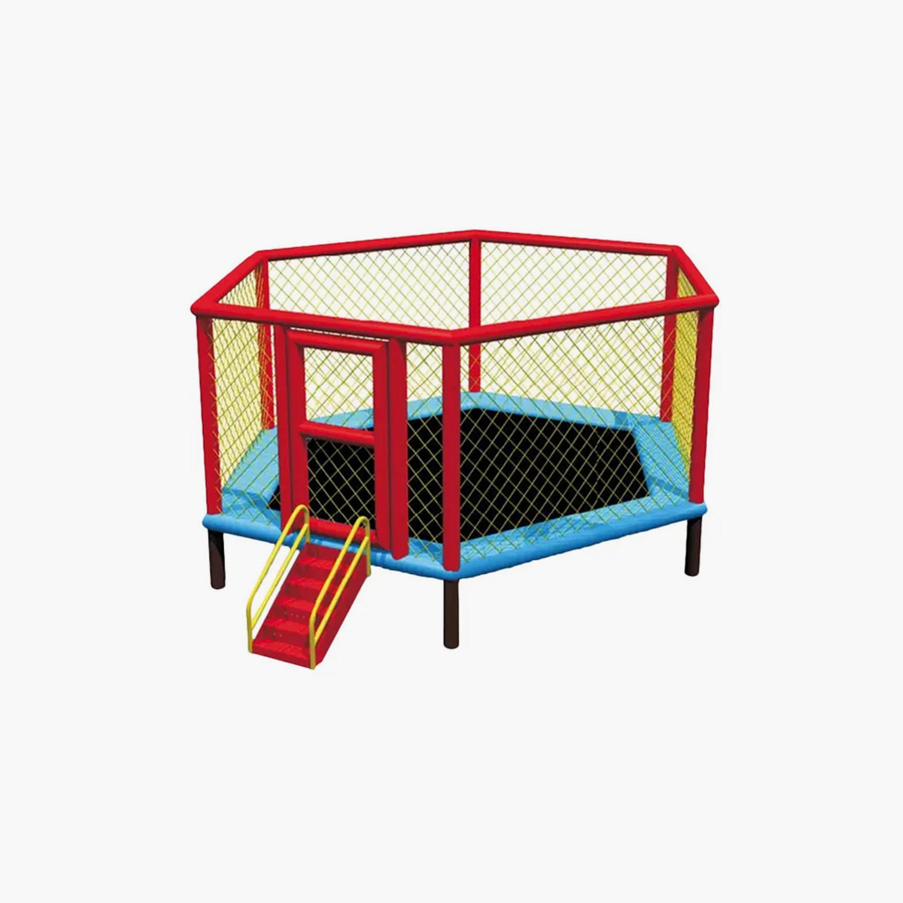 MYTS Outdoor Flipout Bounce Trampoline with Safety Enclosure - 12ft-toys-outdoor-playhousesandplayards-image-1